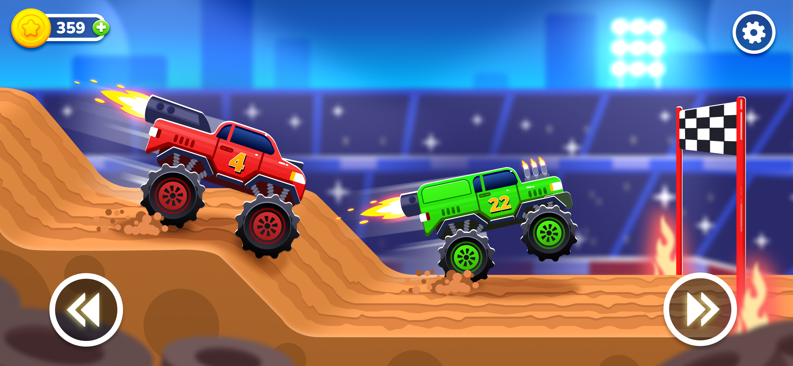 اسکرین شات 2 بازی Monster Truck Game for Kids 2+