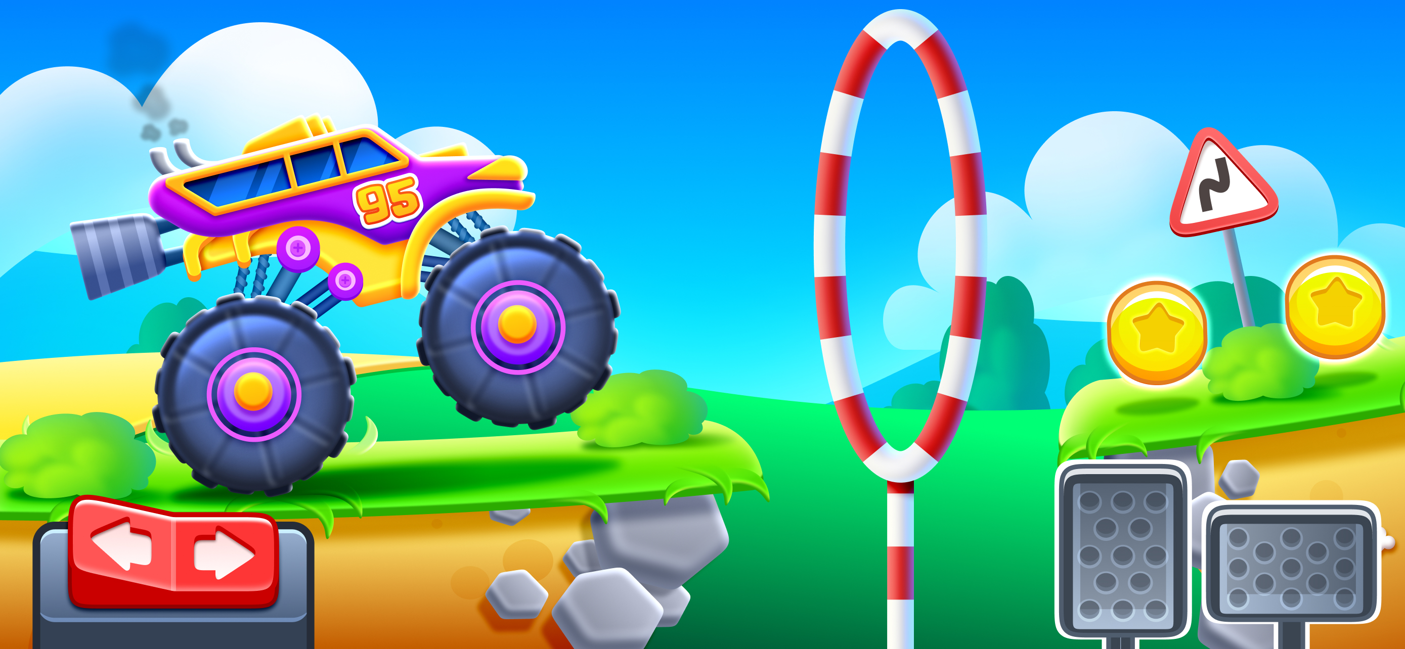 اسکرین شات 1 بازی Monster Truck Game for Kids 2+
