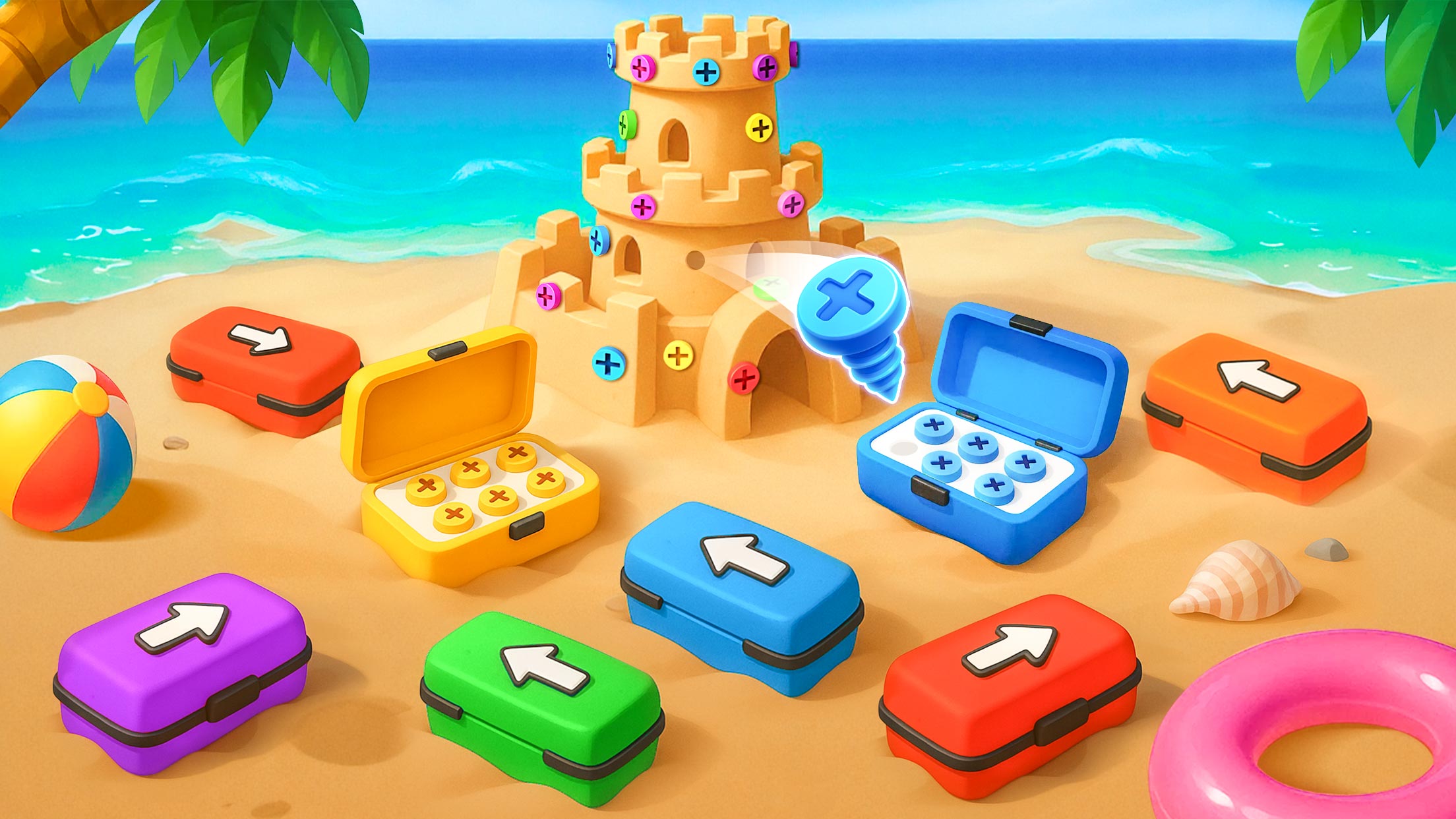 اسکرین شات 1 بازی Screw Escape 3D: Screw Puzzle