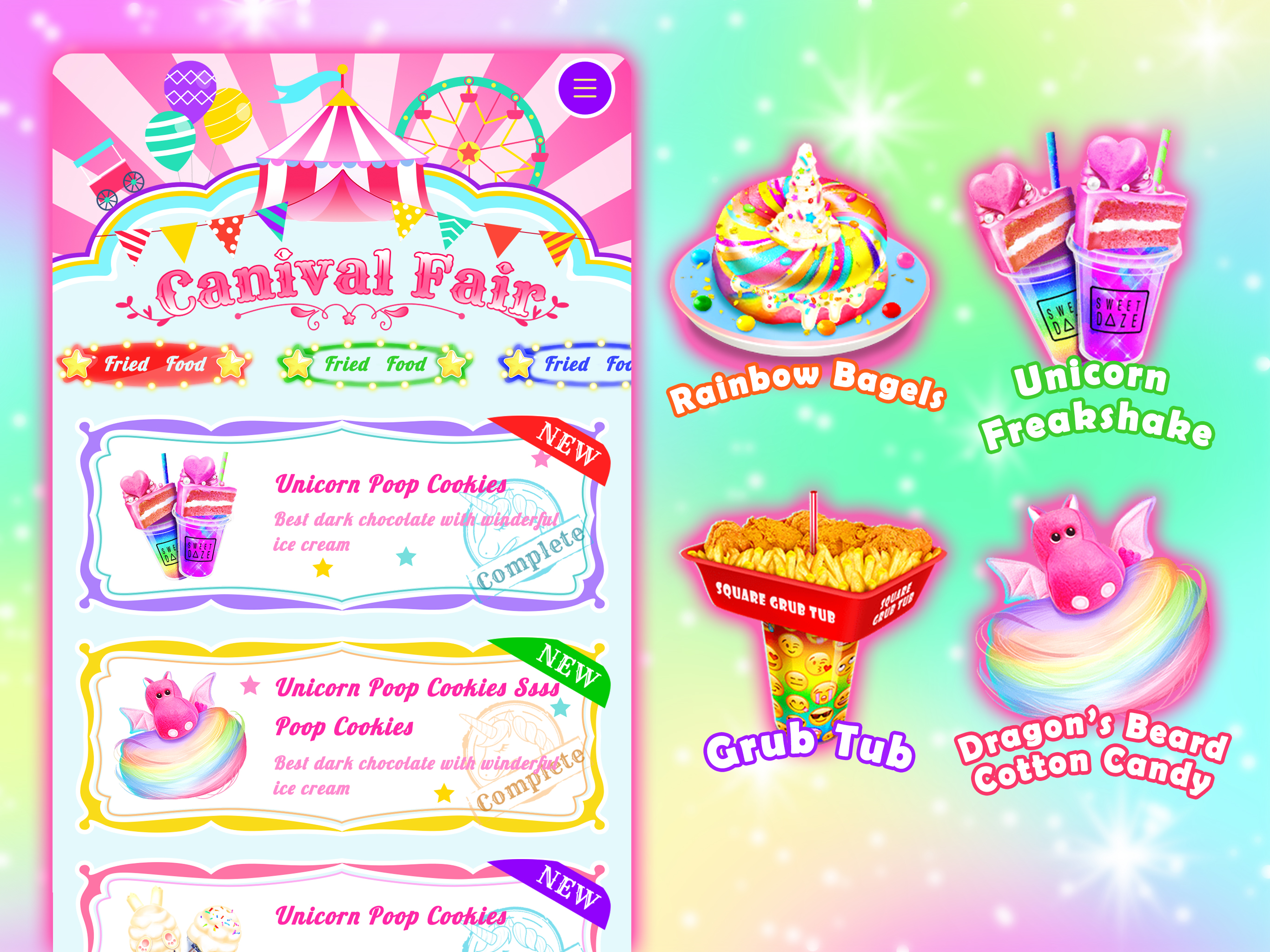 اسکرین شات 5 بازی Unicorn Chef Games for Teens