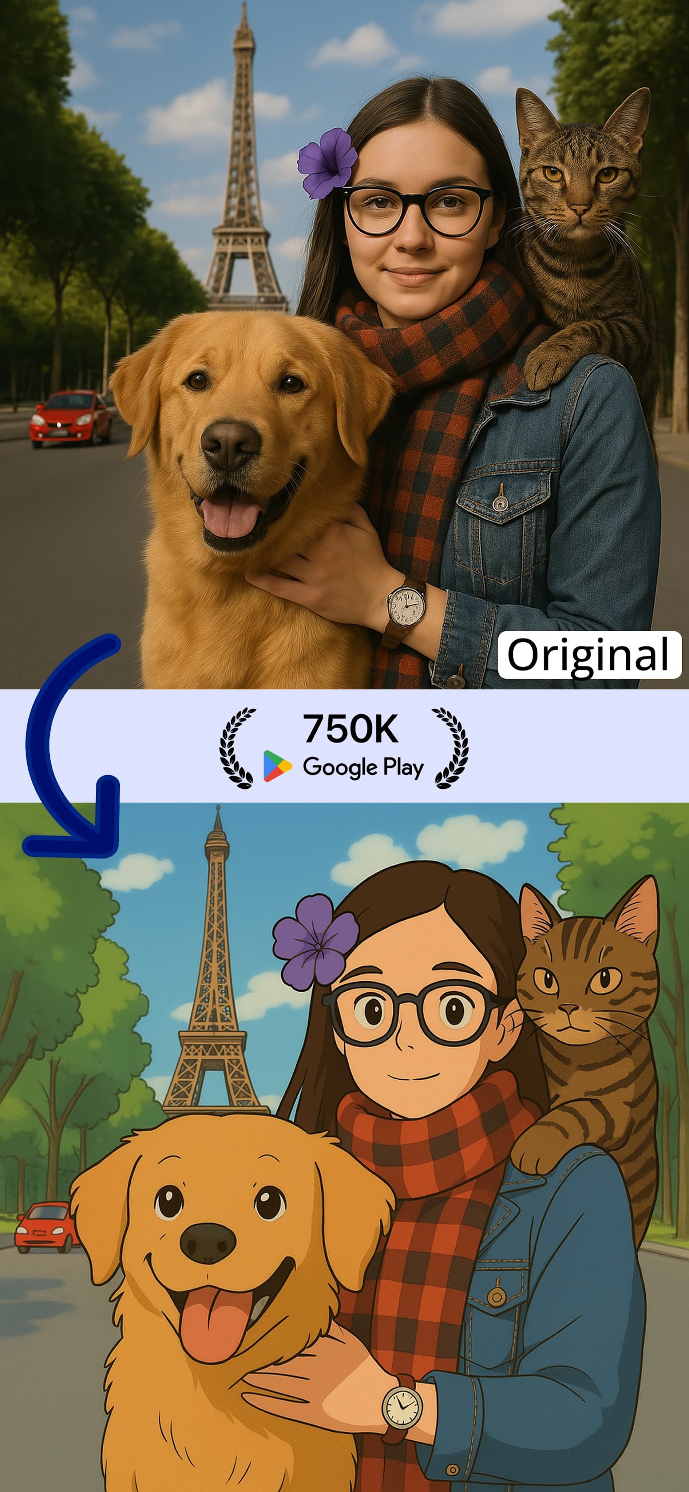 اسکرین شات 1 برنامه Cartoon Photo Editor ・Toon AI