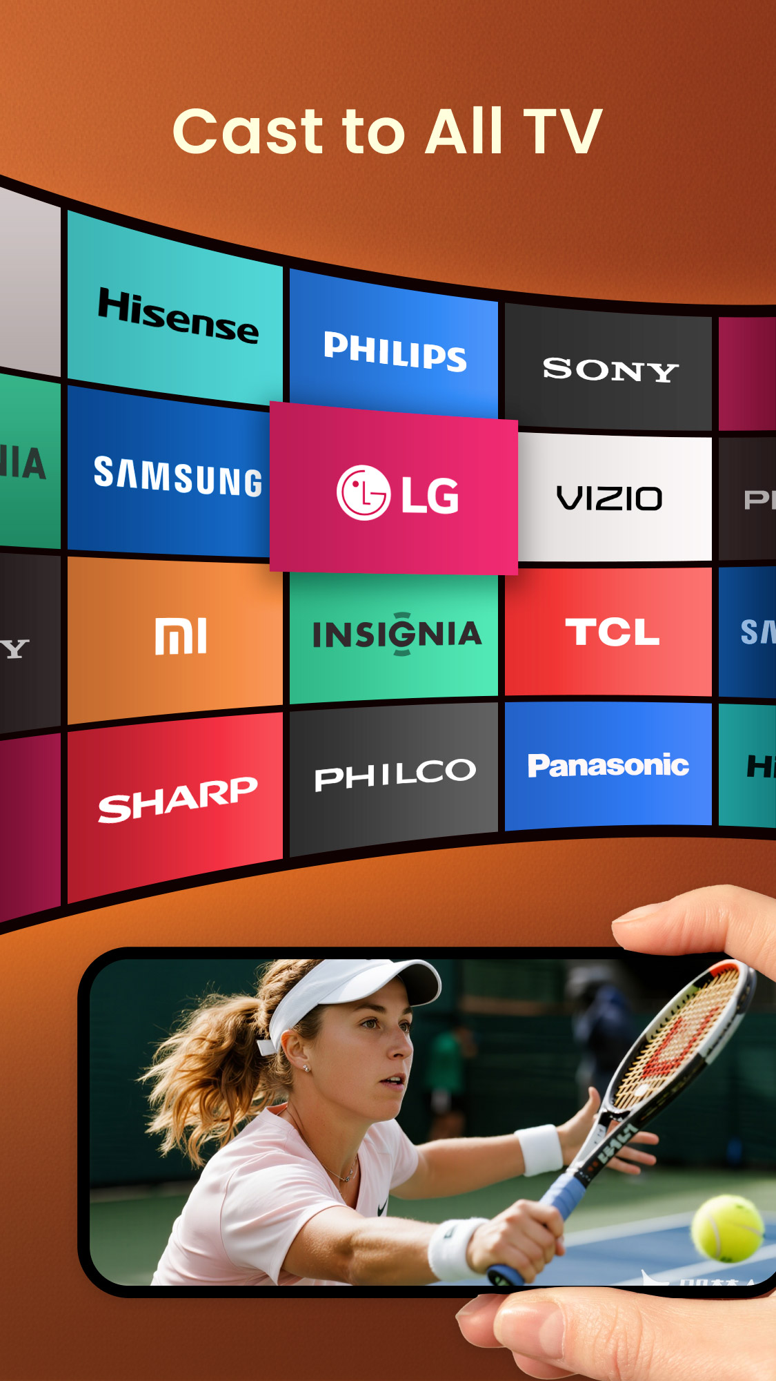 اسکرین شات 2 برنامه Cast to TV, Chromecast & Roku