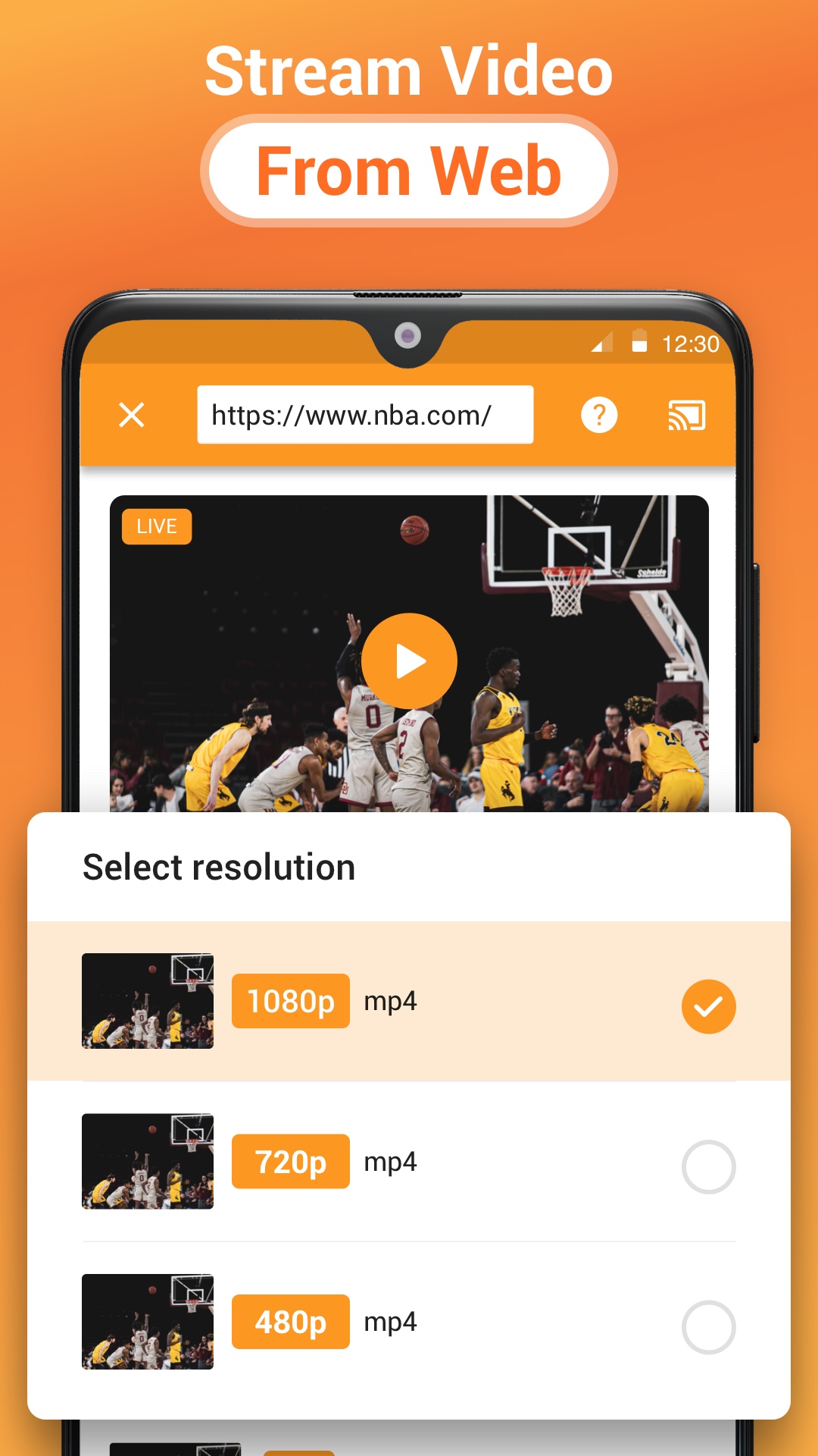 اسکرین شات 4 برنامه Cast to TV, Chromecast & Roku