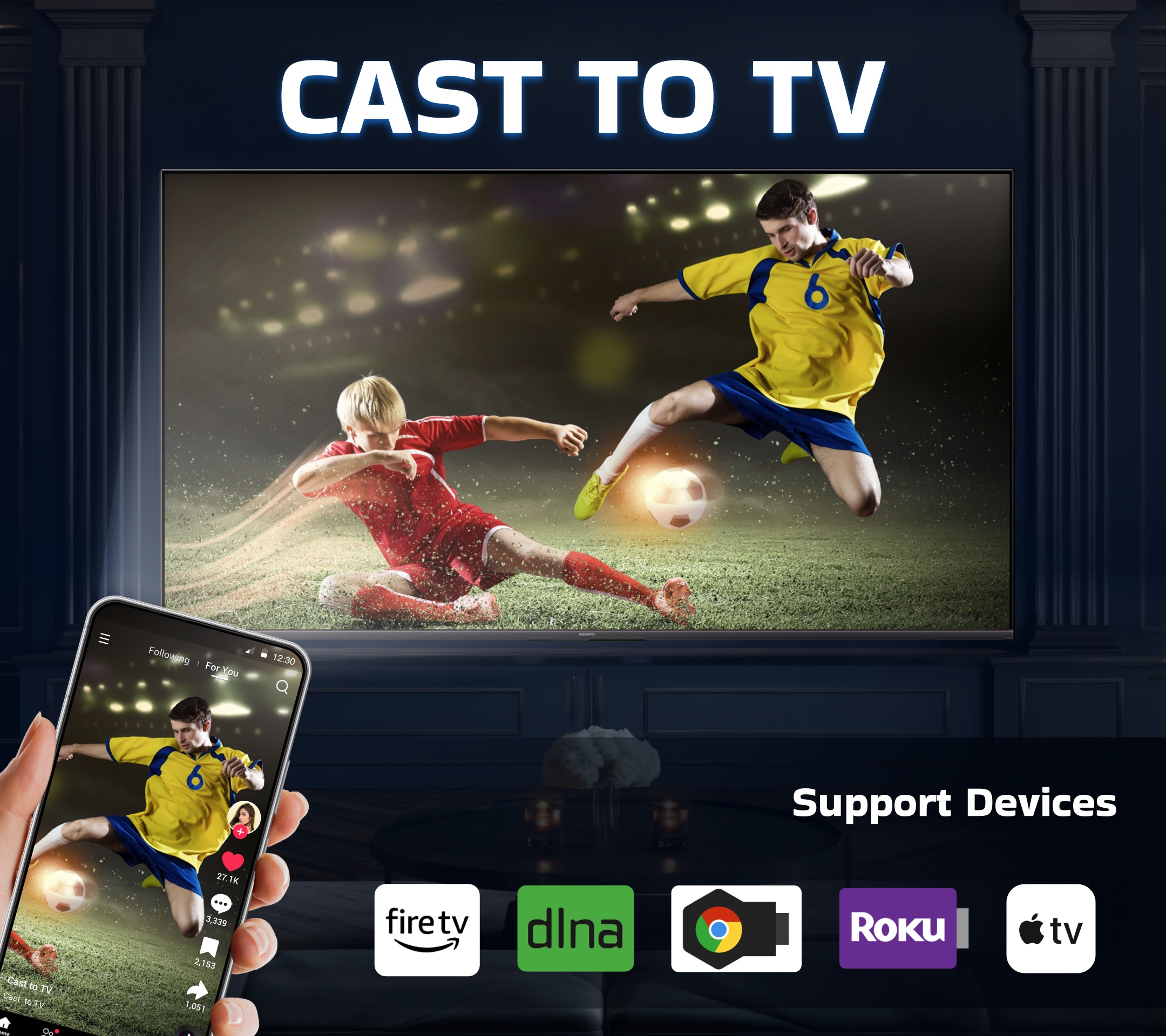 اسکرین شات 8 برنامه Screen Mirroring & TV Cast