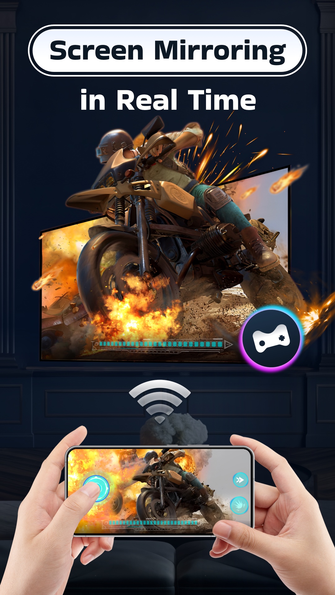 اسکرین شات 1 برنامه Screen Mirroring & TV Cast