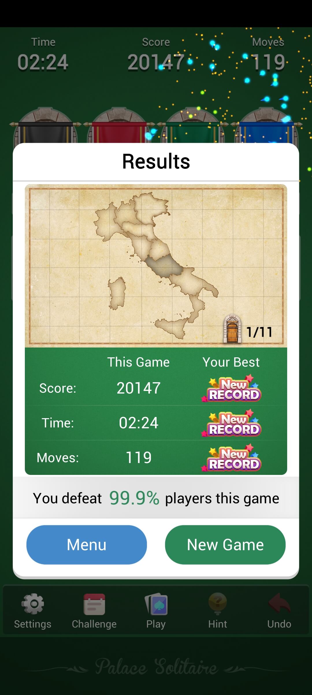 اسکرین شات 6 بازی Palace Solitaire - Card Games