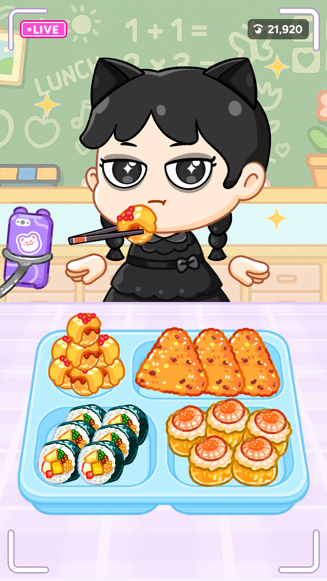 اسکرین شات 2 بازی ASMR Girl: Livestream Mukbang