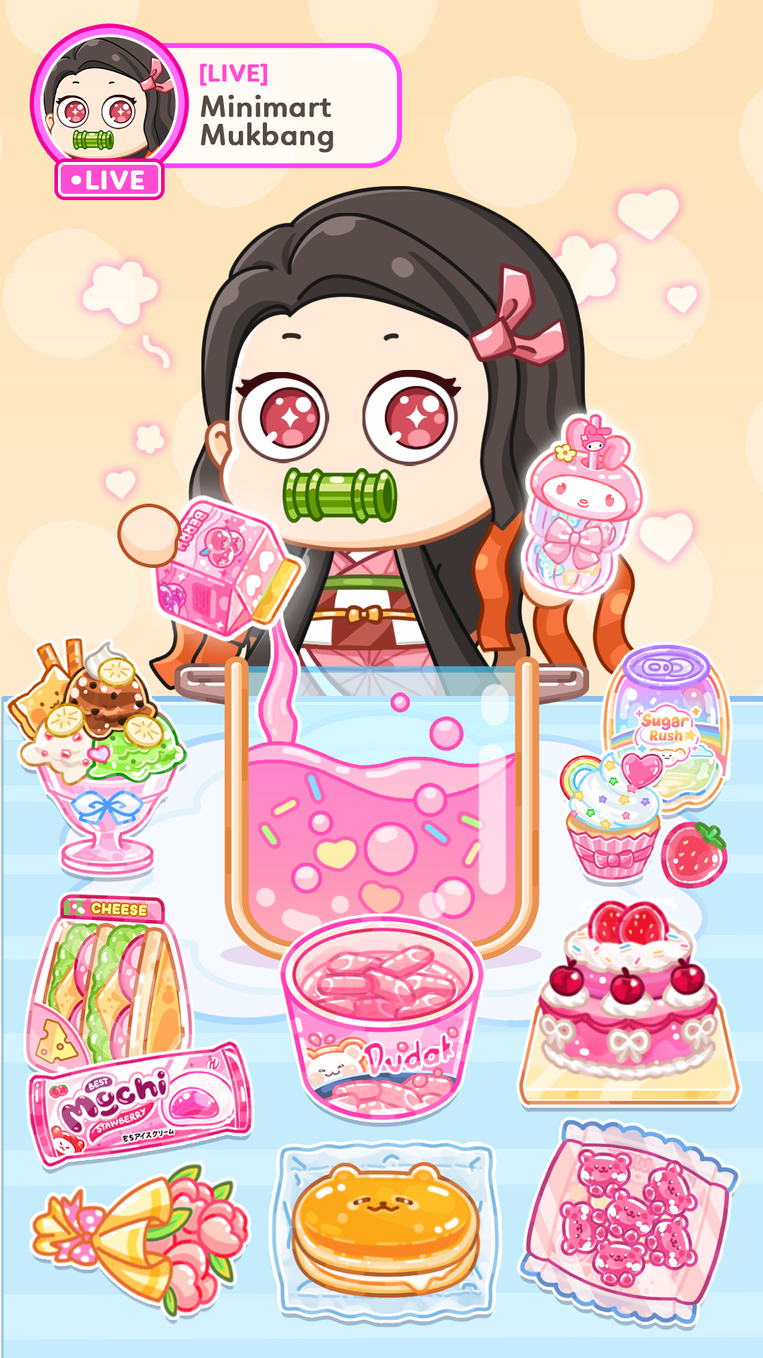 اسکرین شات 3 بازی ASMR Girl: Livestream Mukbang