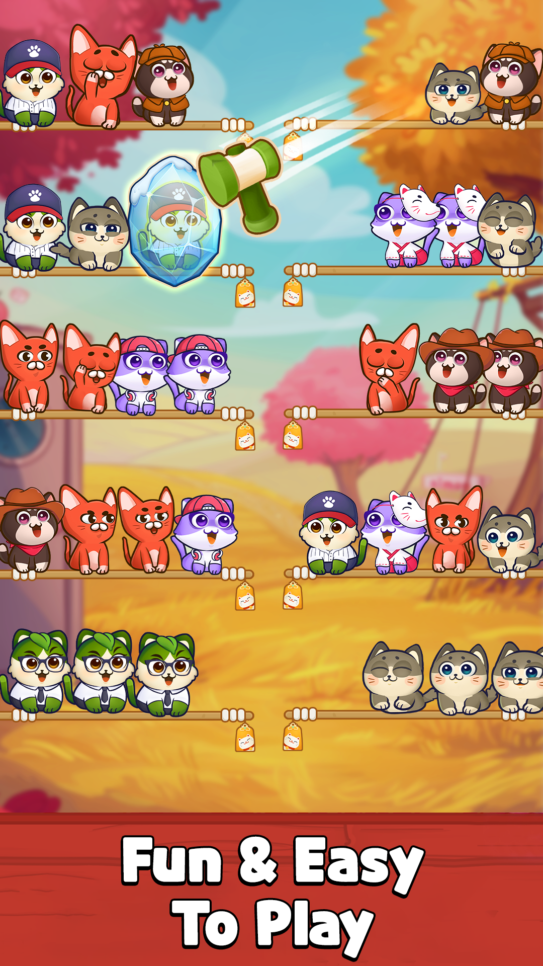 اسکرین شات 4 بازی Cat Sort Puzzle: Cute Pet Game