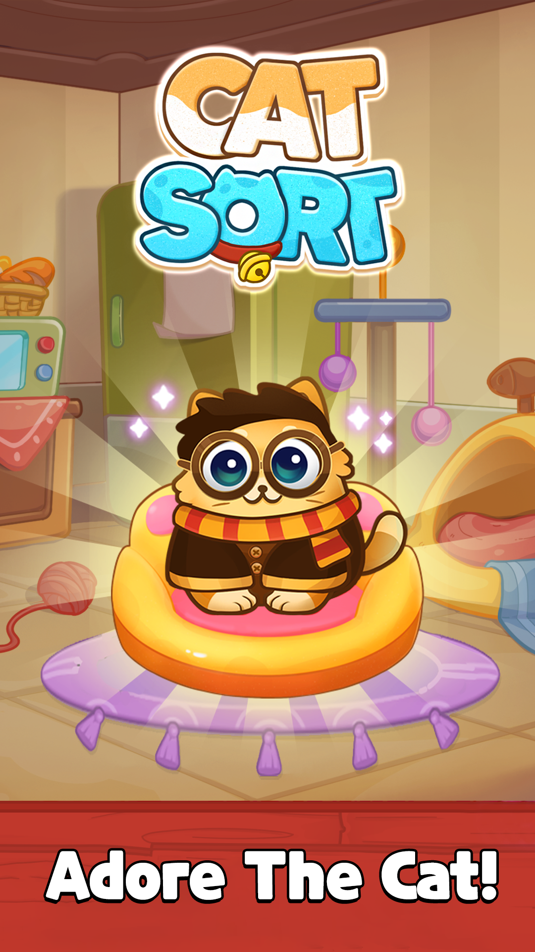 اسکرین شات 1 بازی Cat Sort Puzzle: Cute Pet Game