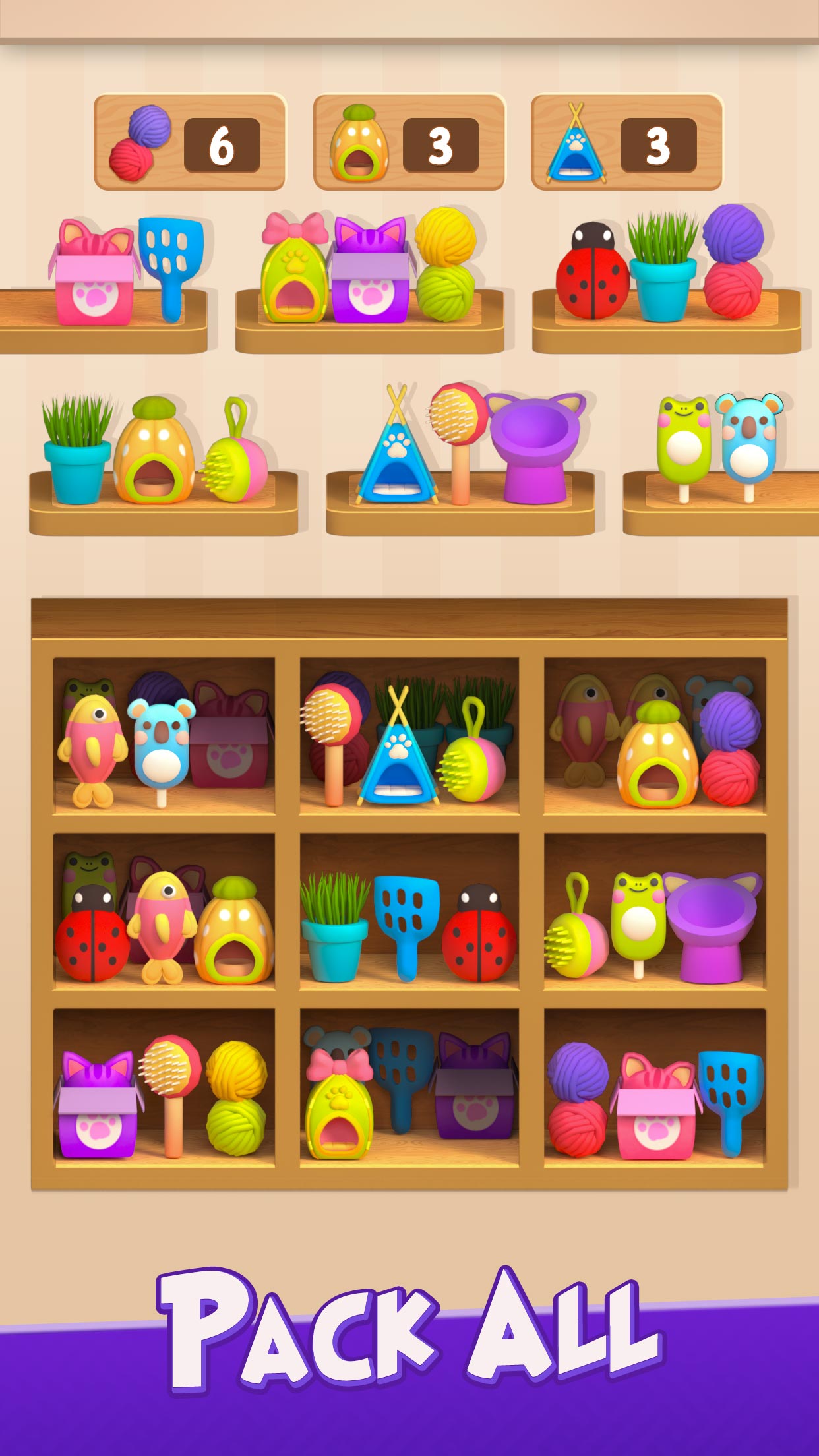 اسکرین شات 4 بازی Goods Triple - Cat Goods Sort