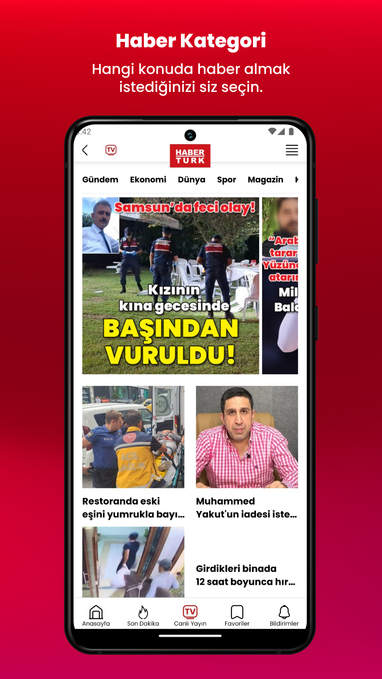 اسکرین شات 4 برنامه HABERTURK