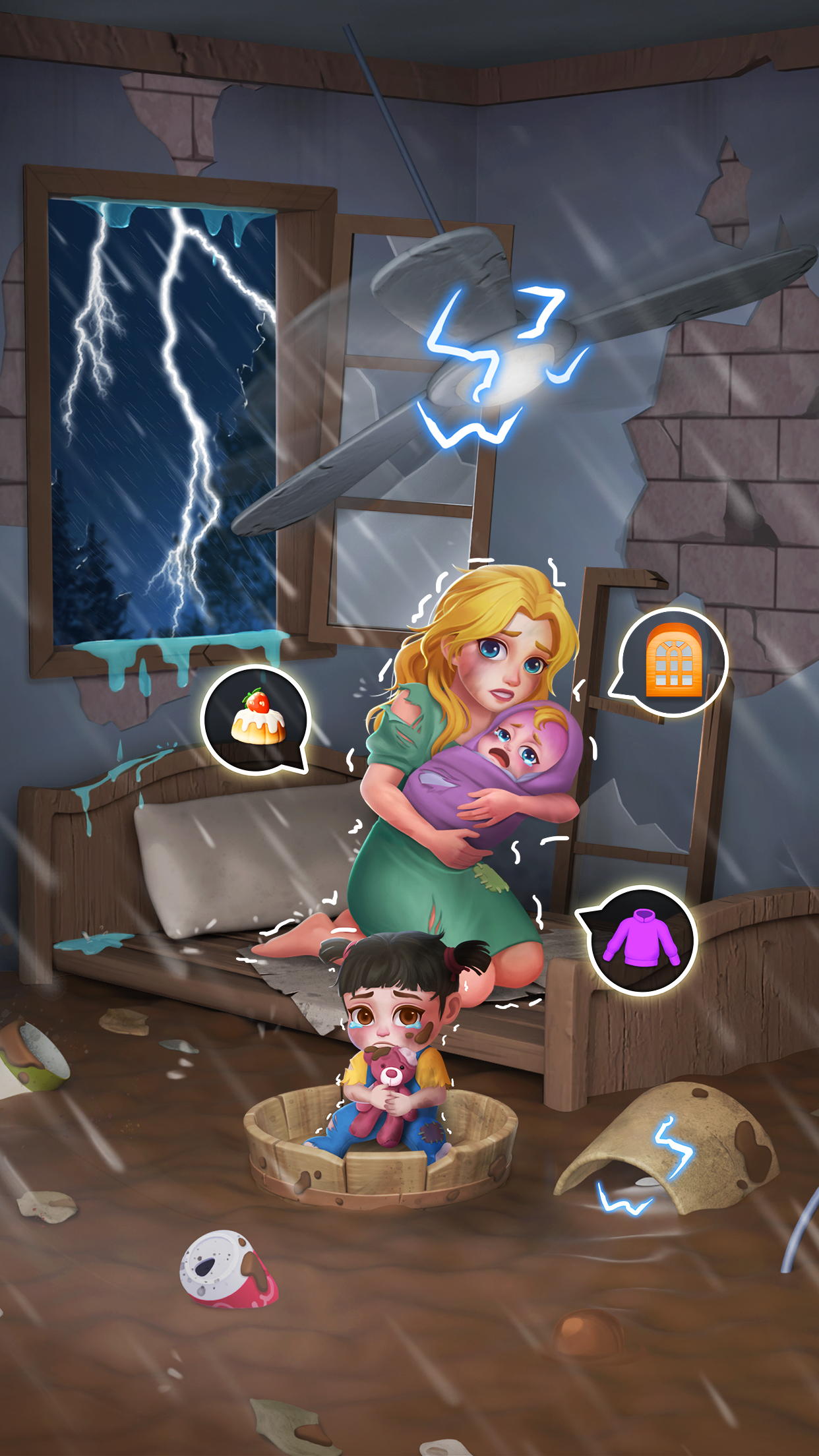 اسکرین شات 1 بازی Dream Family - Home Design