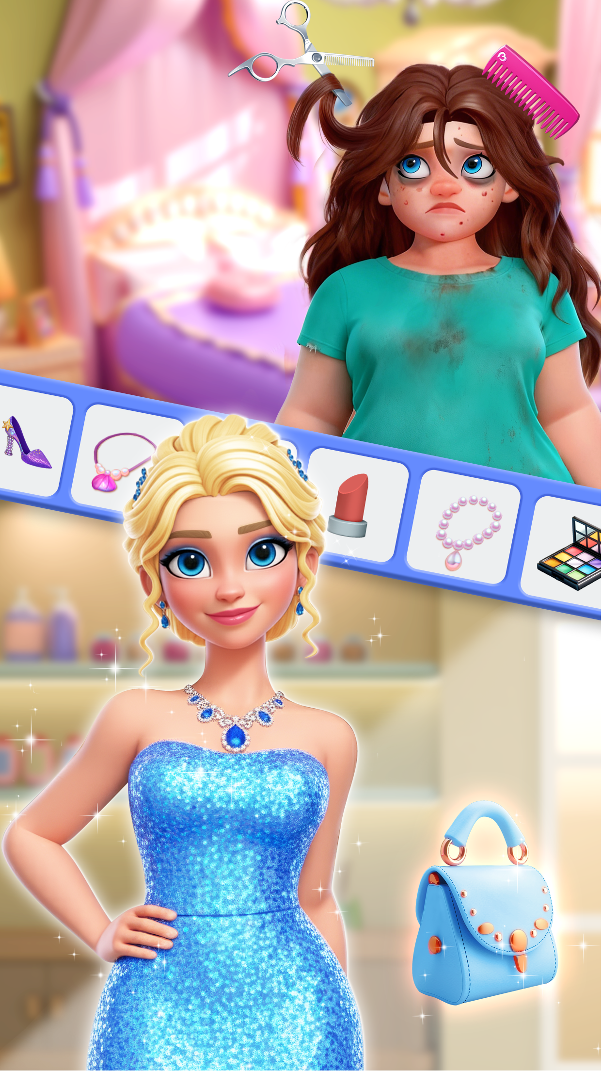 اسکرین شات 6 بازی Makeover Mania-Bubble Shooter