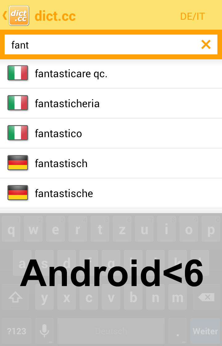 اسکرین شات 7 برنامه dict.cc dictionary