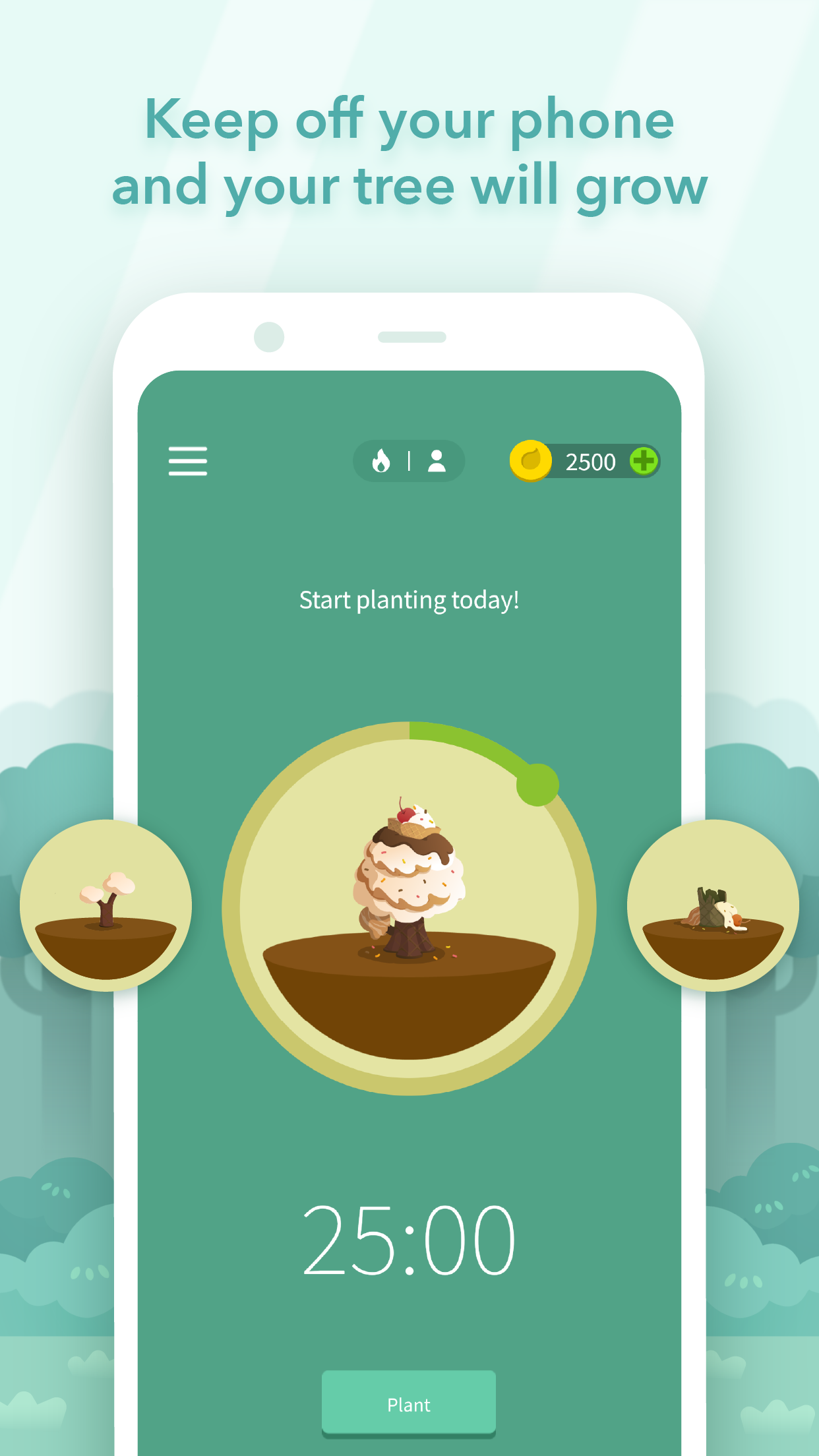 اسکرین شات 3 برنامه Forest: Focus for Productivity