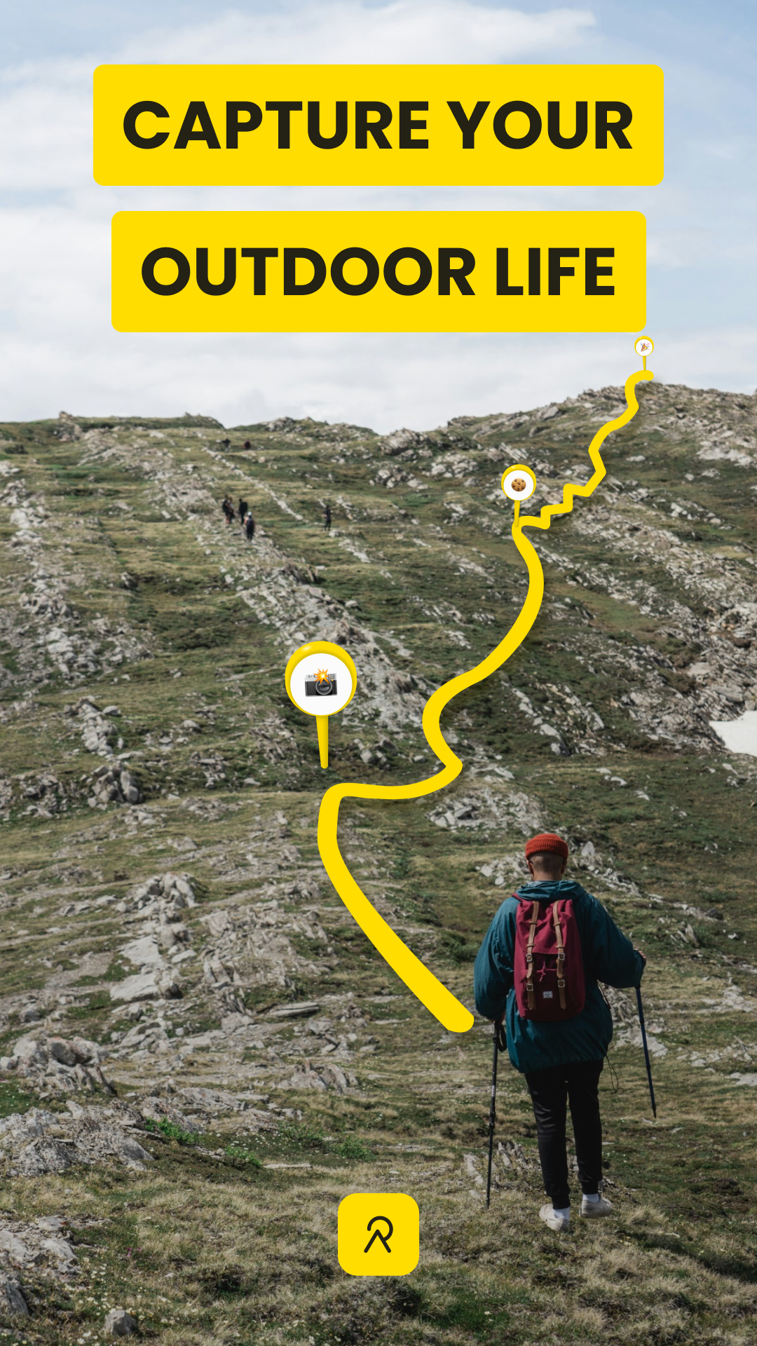 اسکرین شات 1 برنامه Relive: Run, Ride, Hike & more