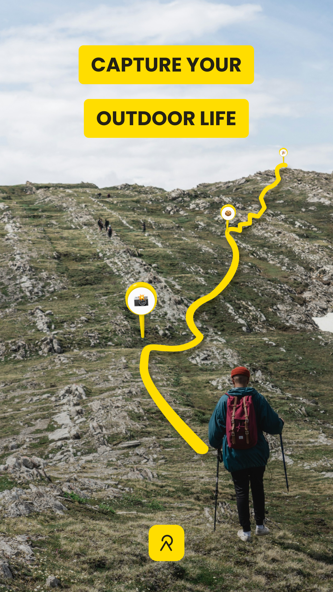 اسکرین شات 1 برنامه Relive: Run, Ride, Hike & more