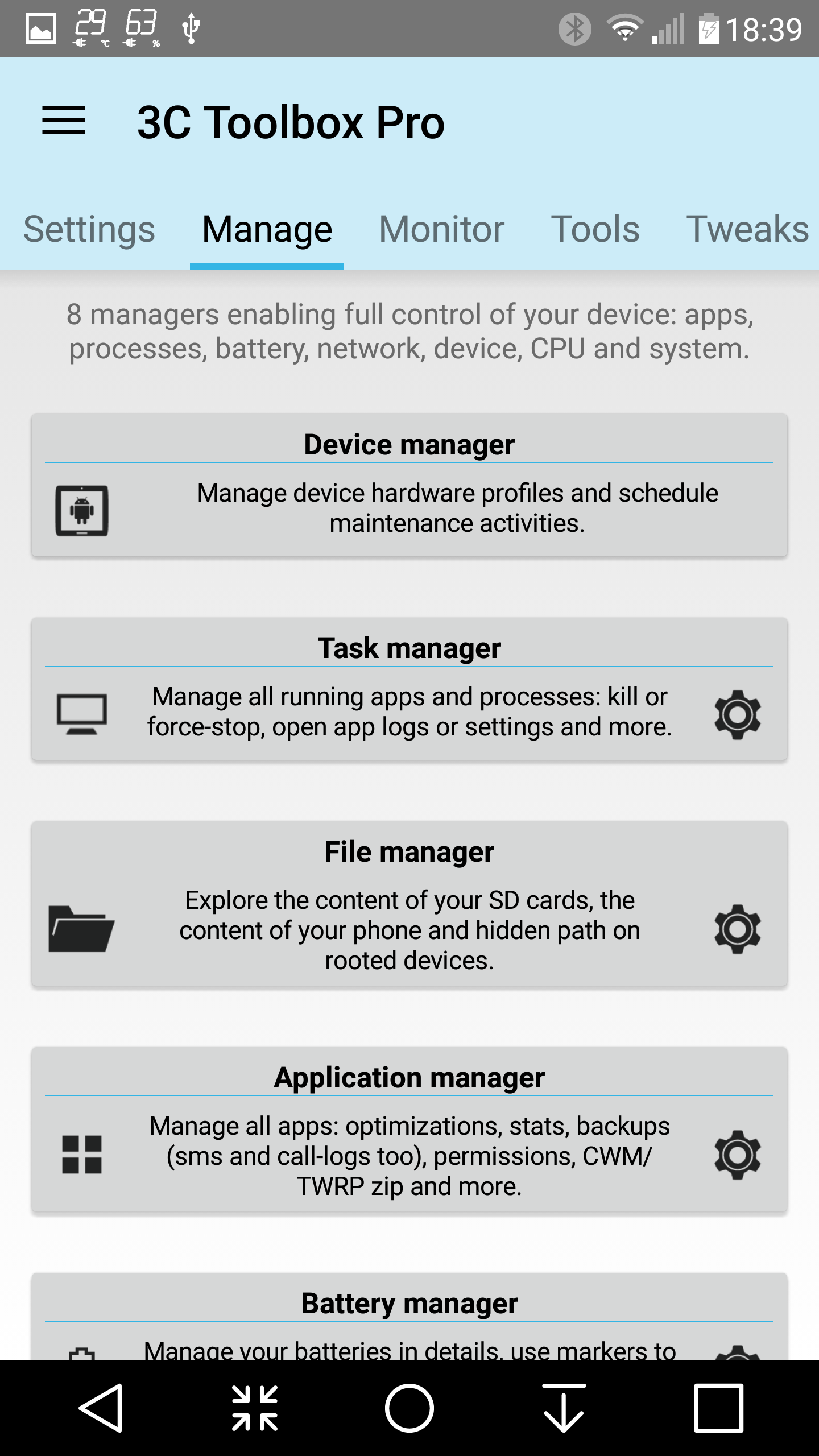 اسکرین شات 1 برنامه 3C All-in-One Toolbox