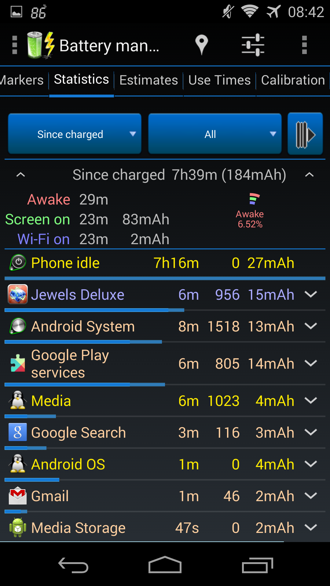 اسکرین شات 6 برنامه 3C Battery Manager