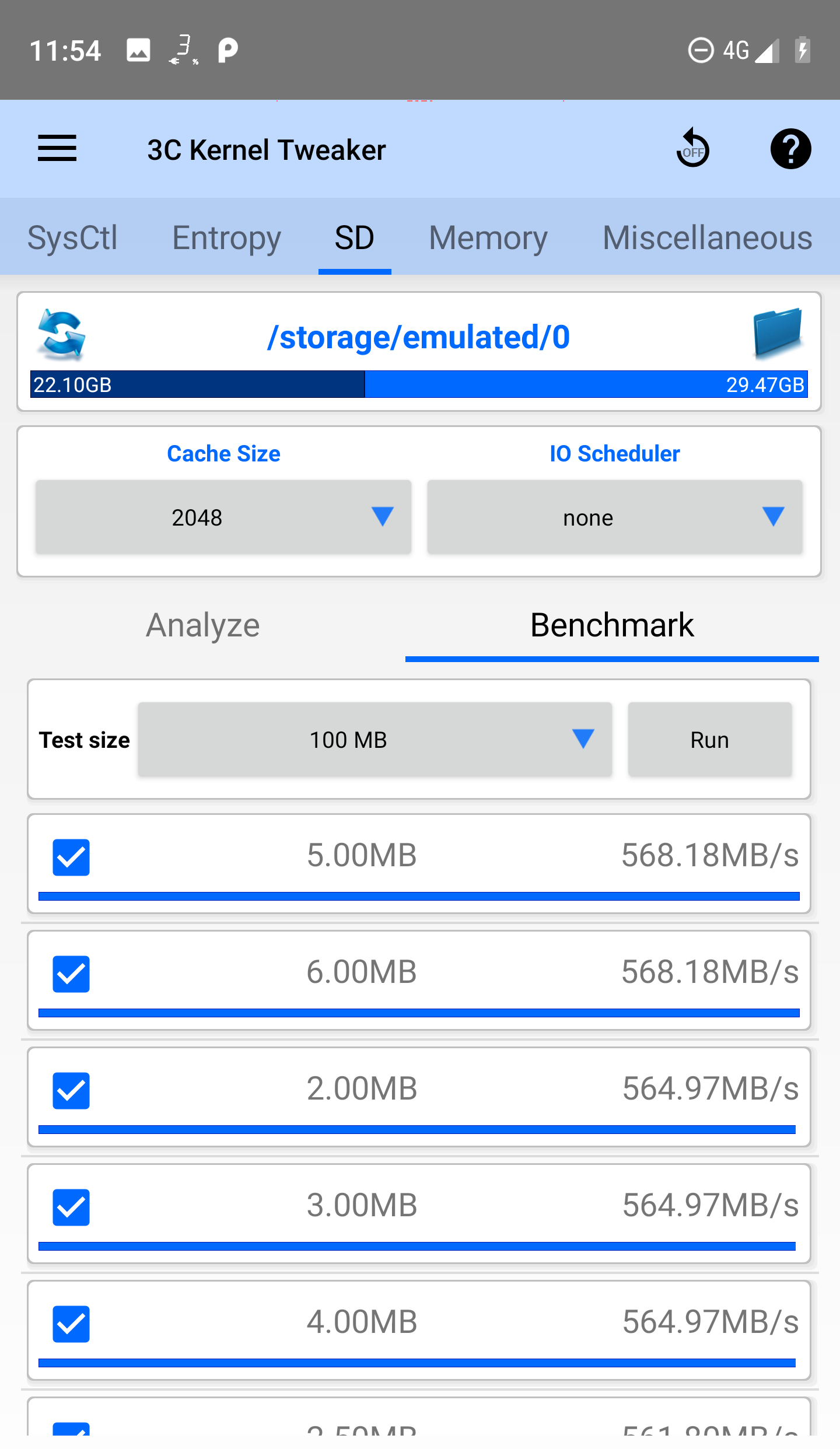 اسکرین شات 2 برنامه 3C System Manager (root)
