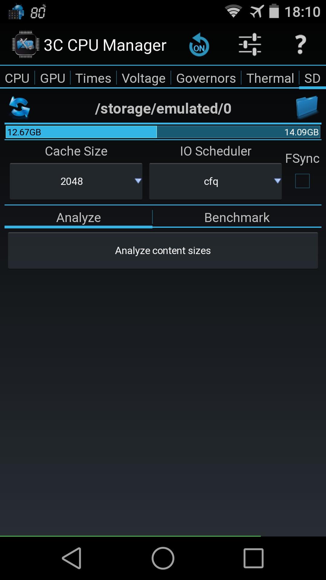 اسکرین شات 5 برنامه 3C CPU Manager (root)