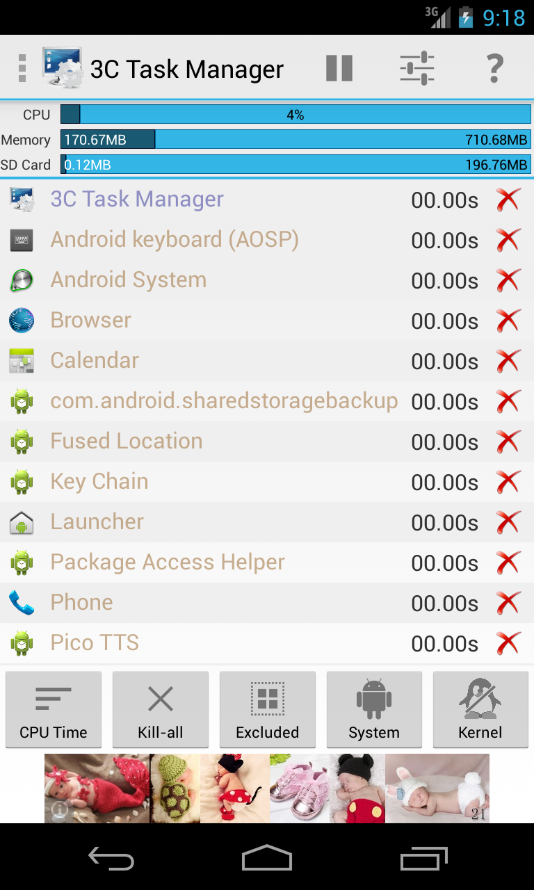 اسکرین شات 4 برنامه 3C Task Manager