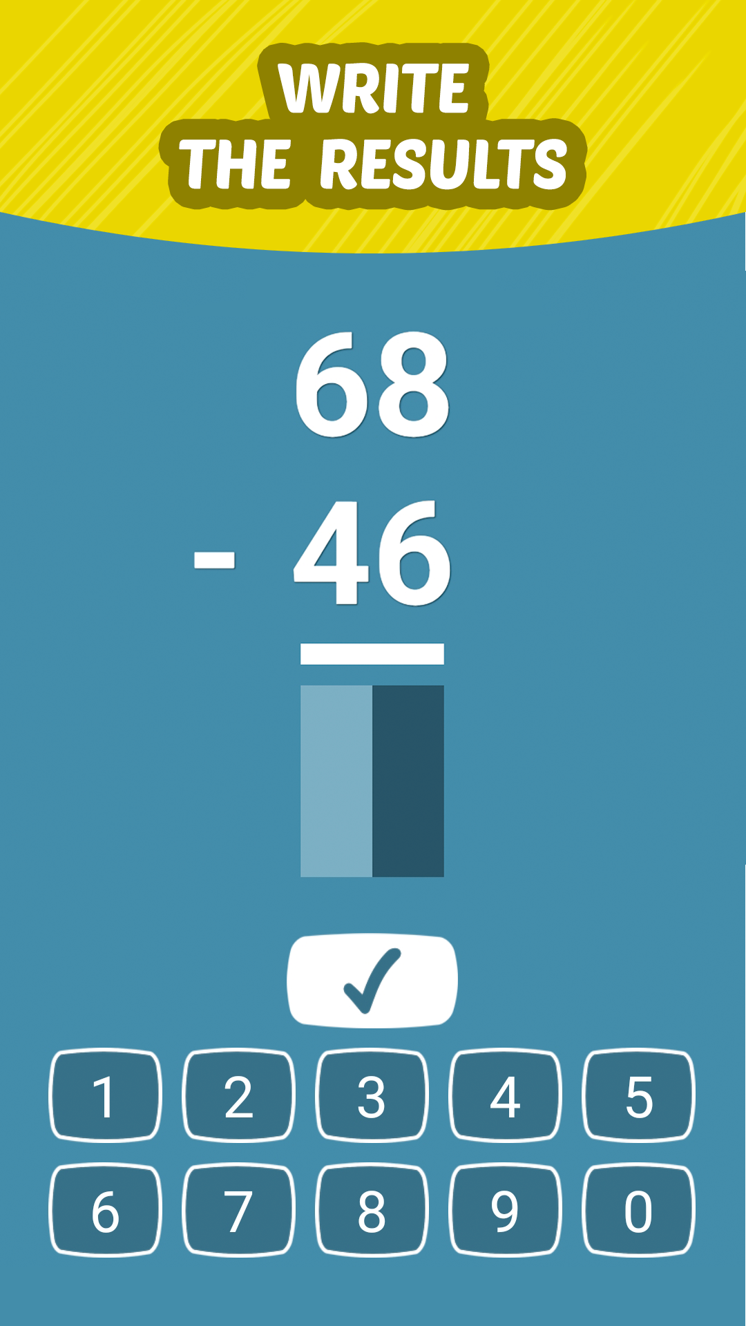 اسکرین شات 4 برنامه Math games, problems and learn