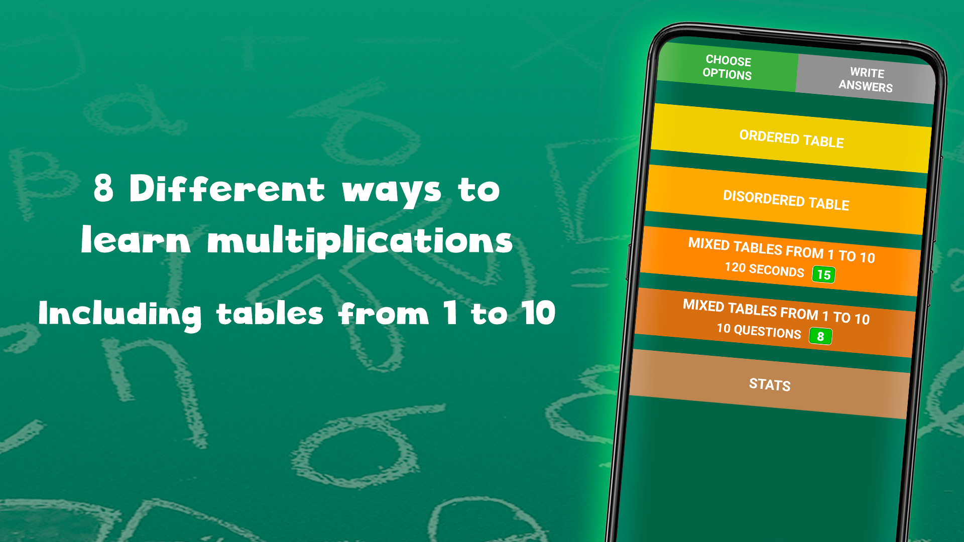 اسکرین شات 6 برنامه Multiplication tables for kids