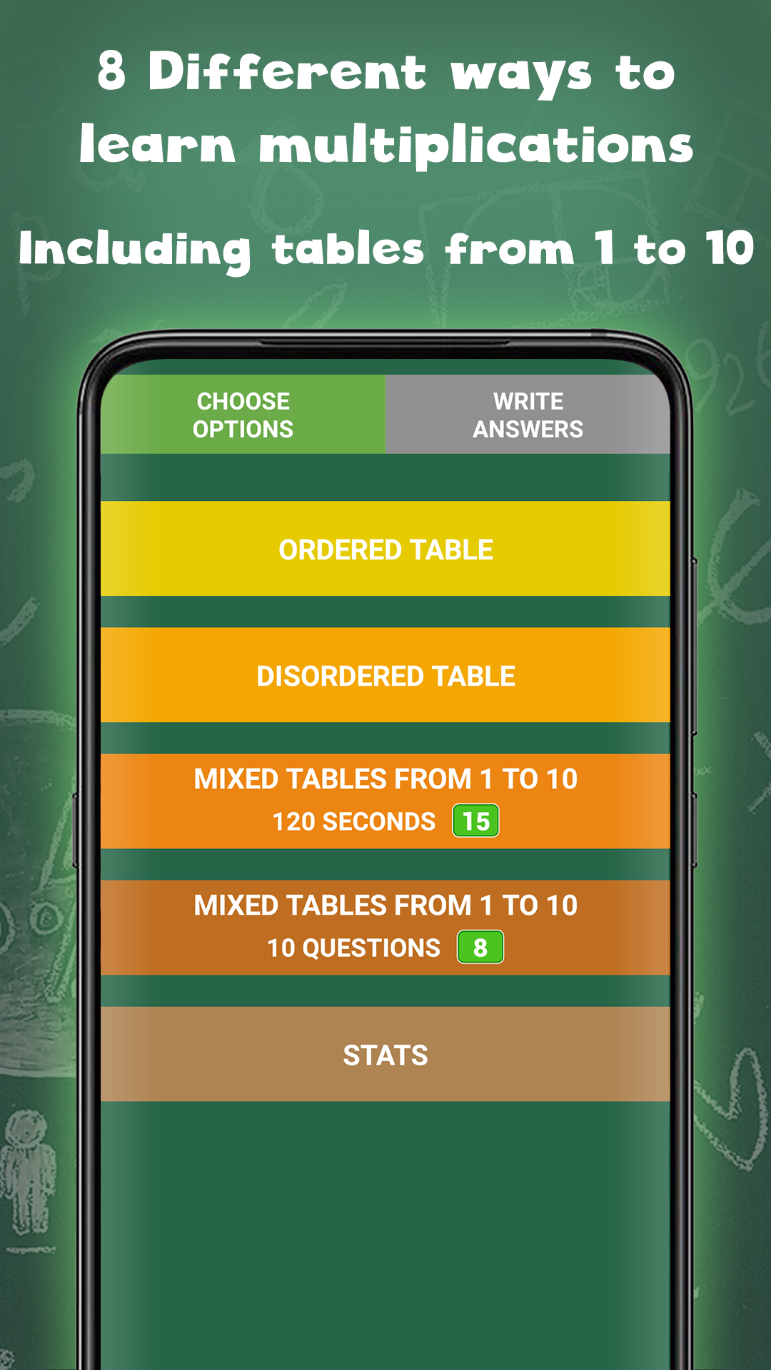 اسکرین شات 1 برنامه Multiplication tables for kids