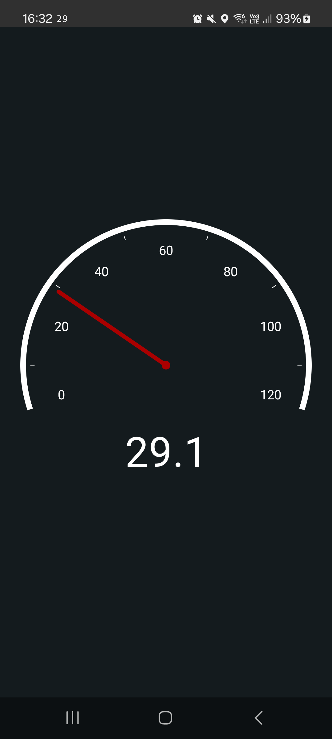 اسکرین شات 2 برنامه Status Bar Speedometer