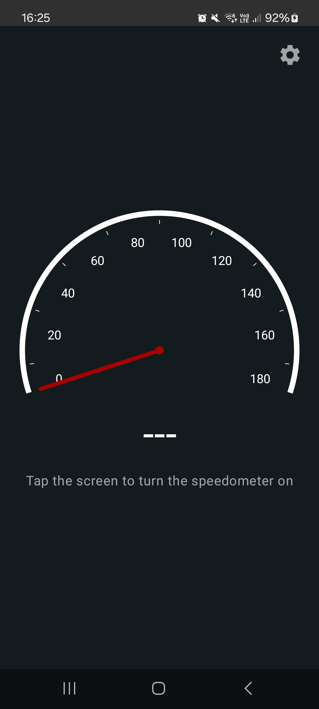 اسکرین شات 1 برنامه Status Bar Speedometer