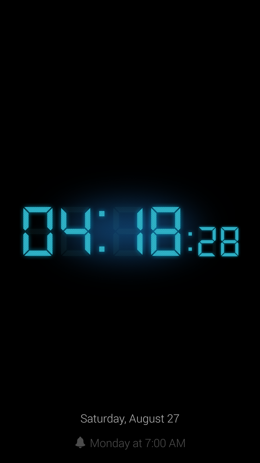 اسکرین شات 2 برنامه Alarm Clock XL