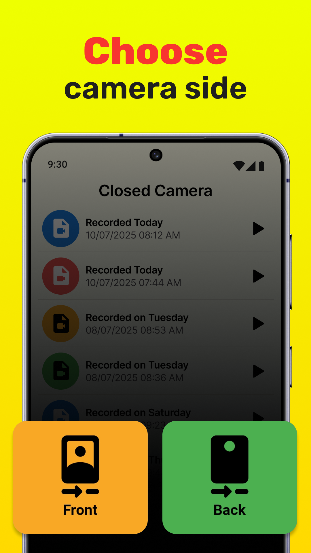 اسکرین شات 6 برنامه Closed Camera - Video Recorder