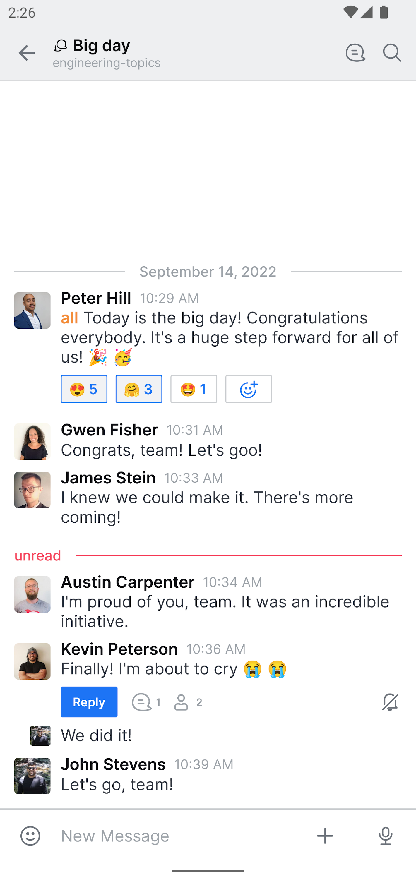 اسکرین شات 1 برنامه Rocket.Chat