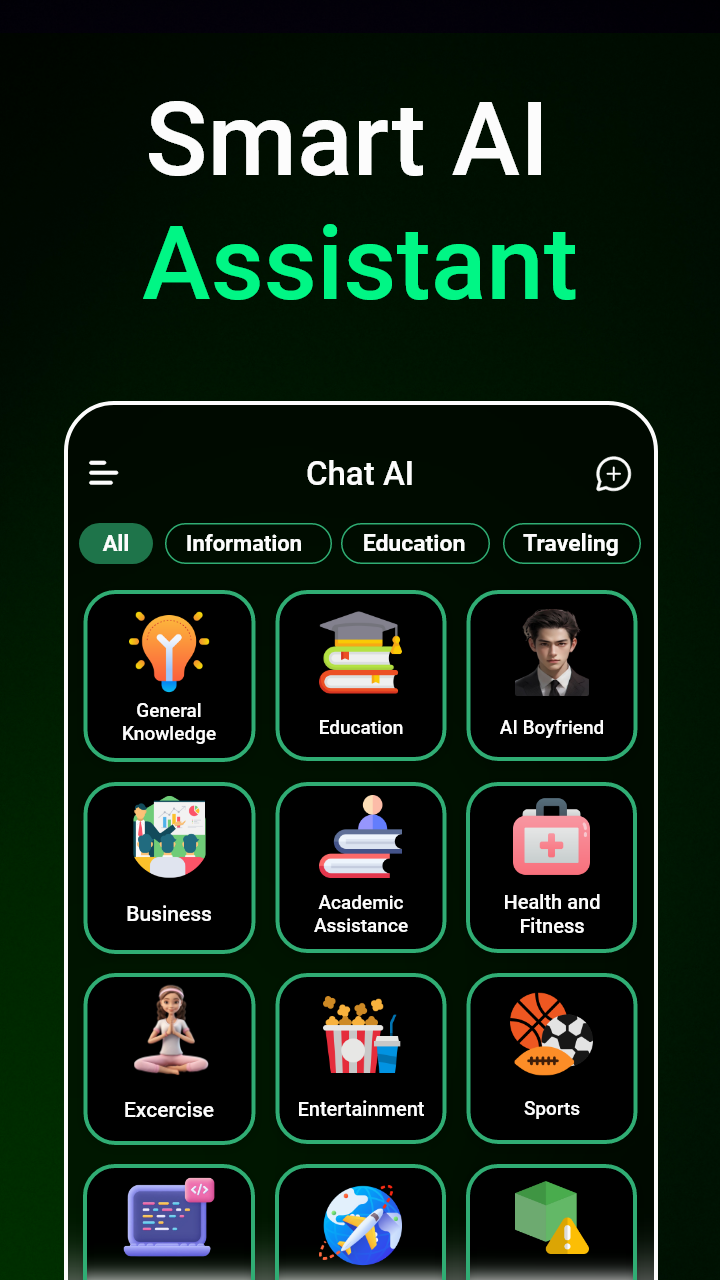اسکرین شات 3 برنامه ChatBot - AI Chat Assistant