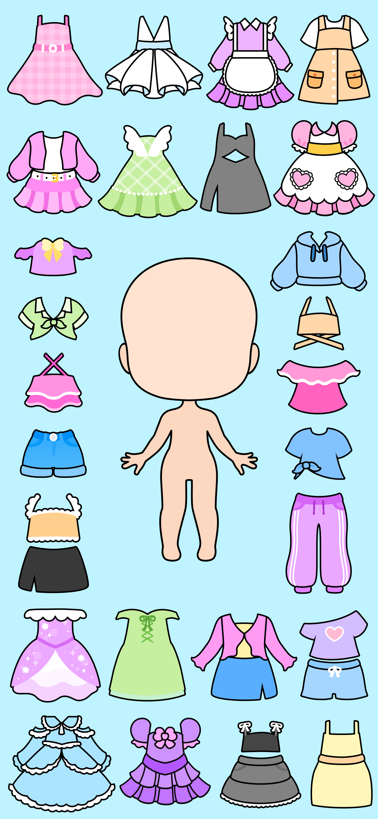 اسکرین شات 1 بازی Chibi Dolls - Games for Girls