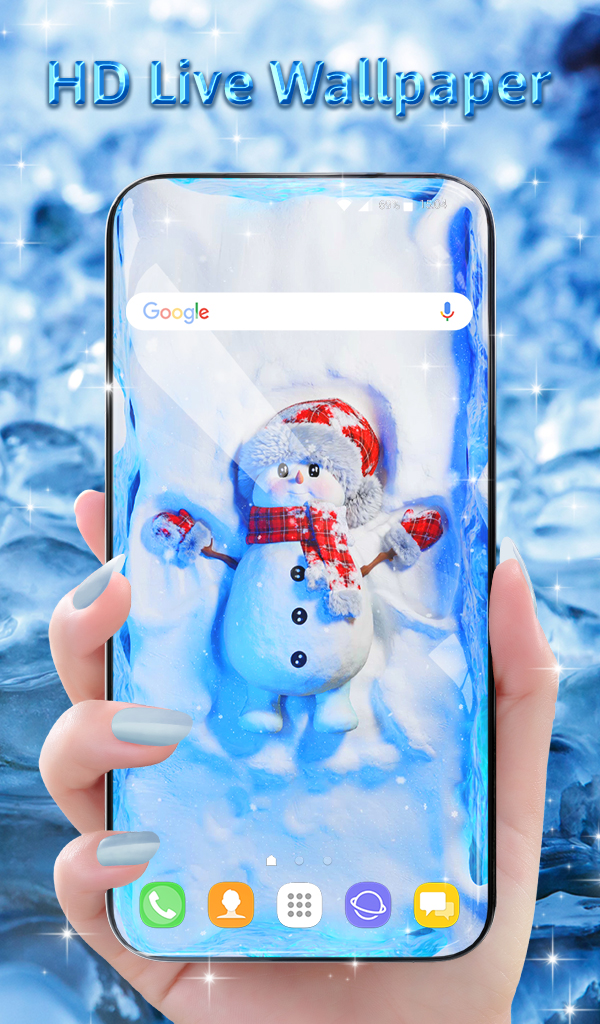 اسکرین شات 1 برنامه Christmas Wallpaper Theme HD