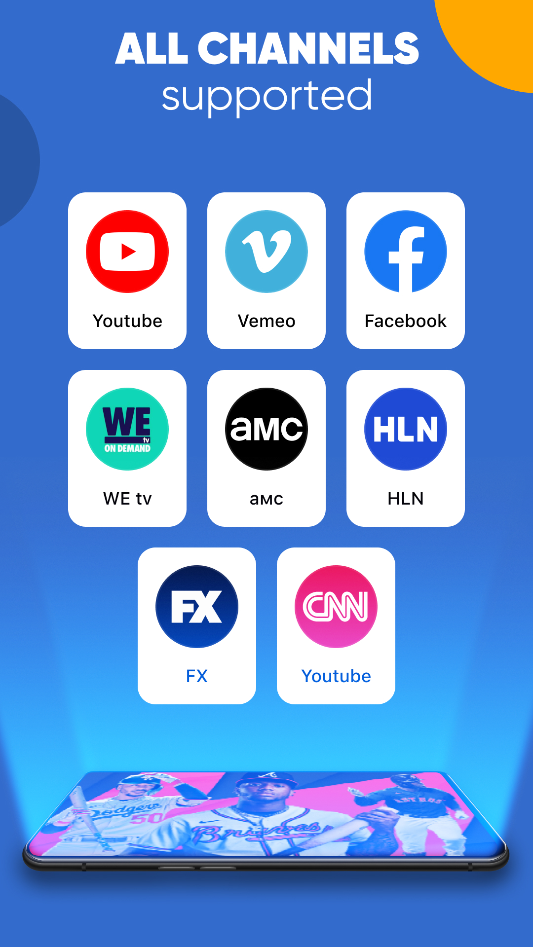 اسکرین شات 2 برنامه Remote & Chromecast TV CASTify
