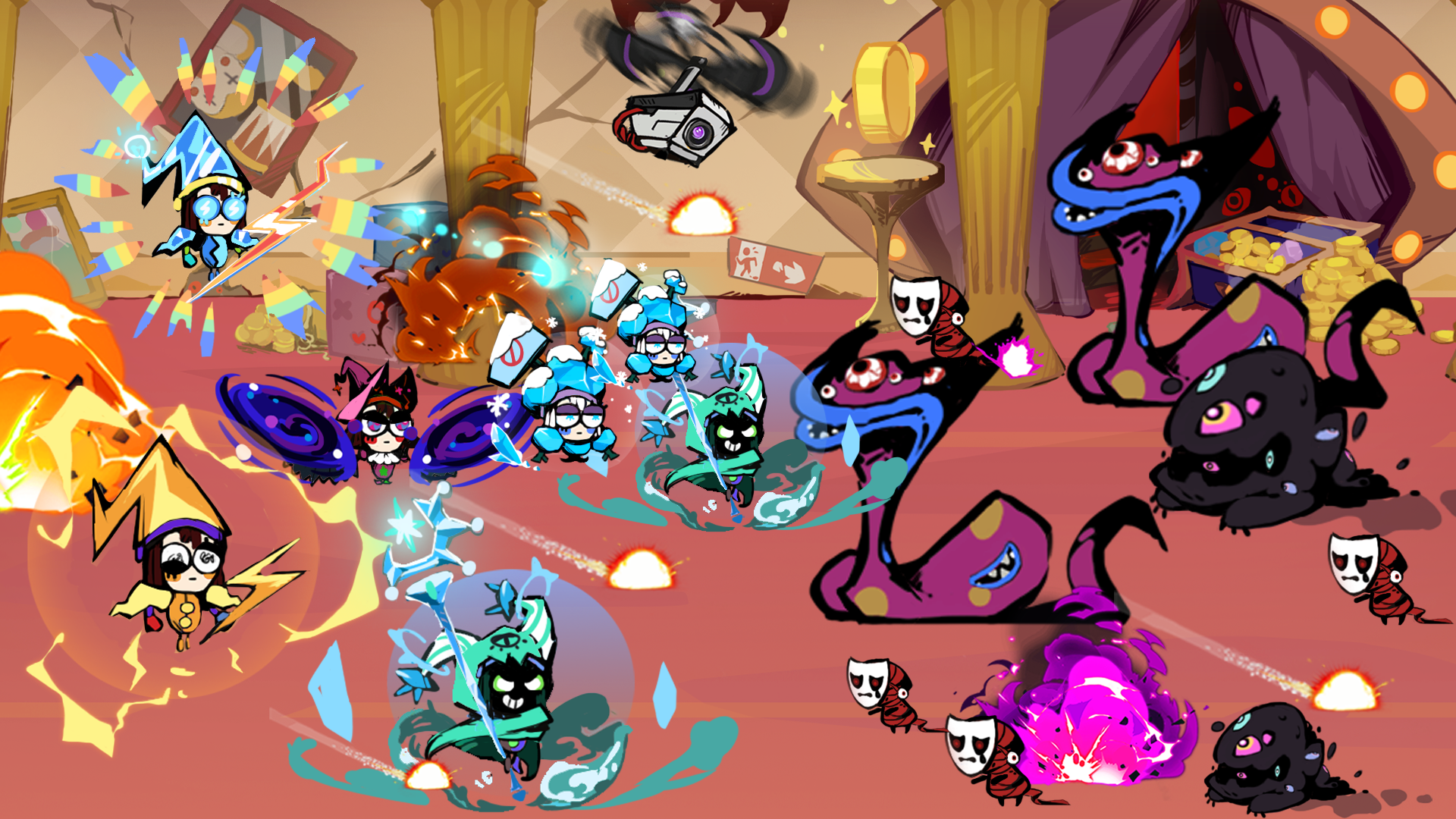 اسکرین شات 1 بازی Clown Monster Clash Caine Game