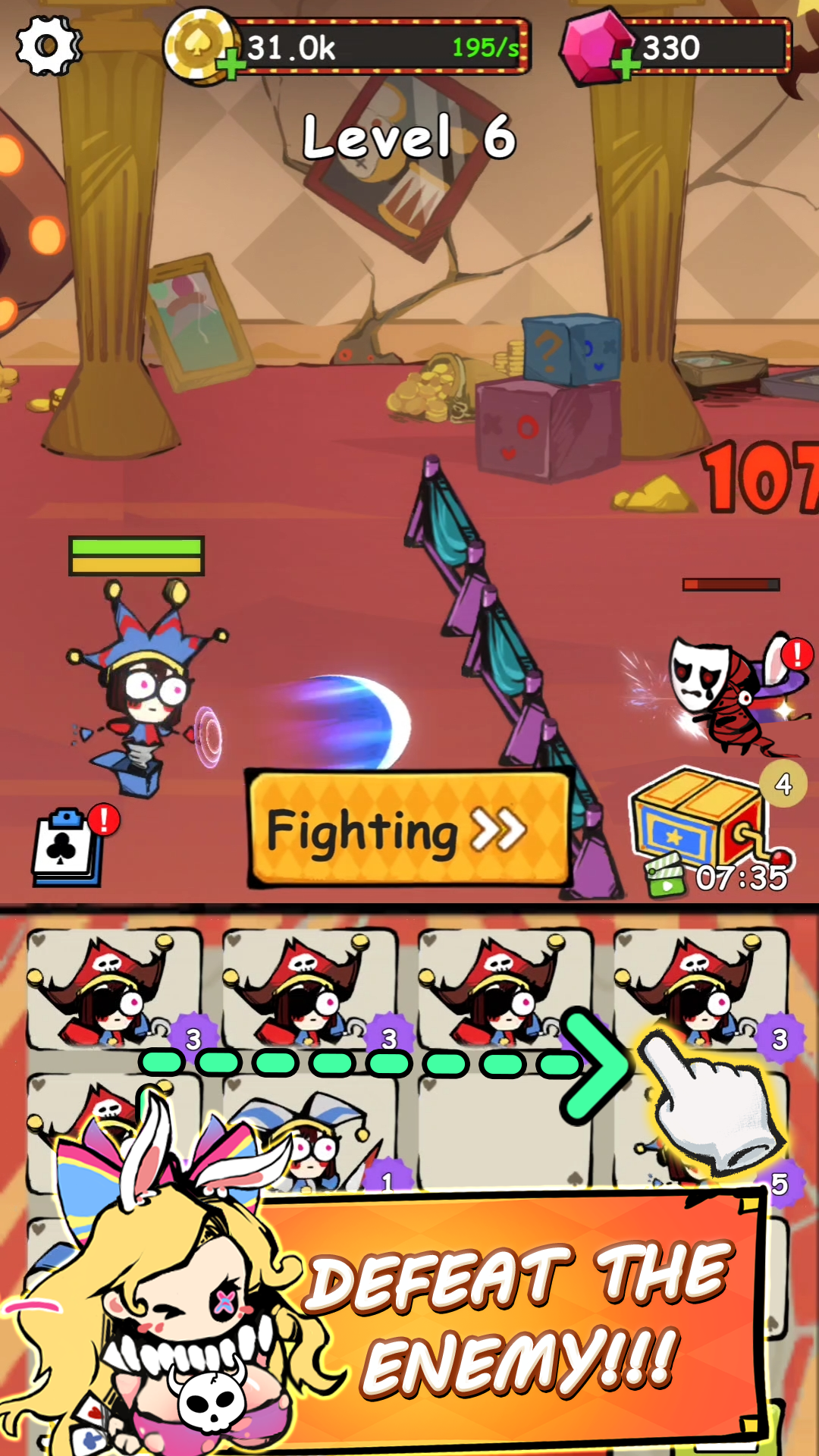 اسکرین شات 3 بازی Clown Monster Clash Caine Game