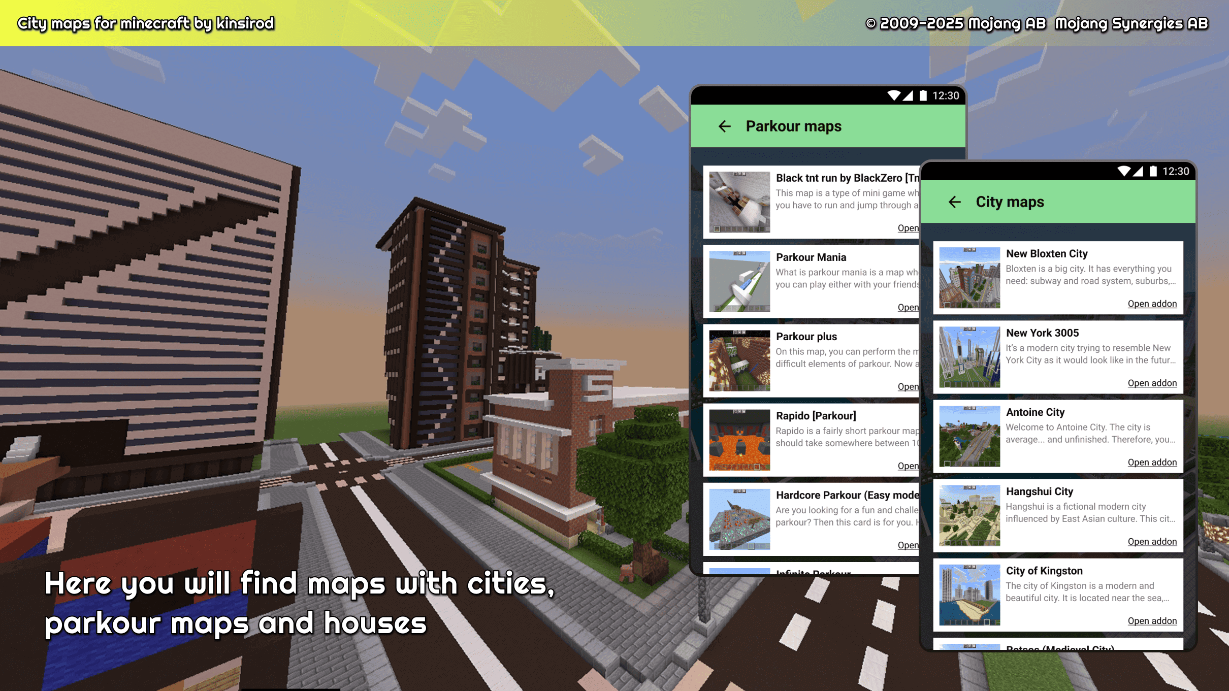 اسکرین شات 2 برنامه city maps for minecraft