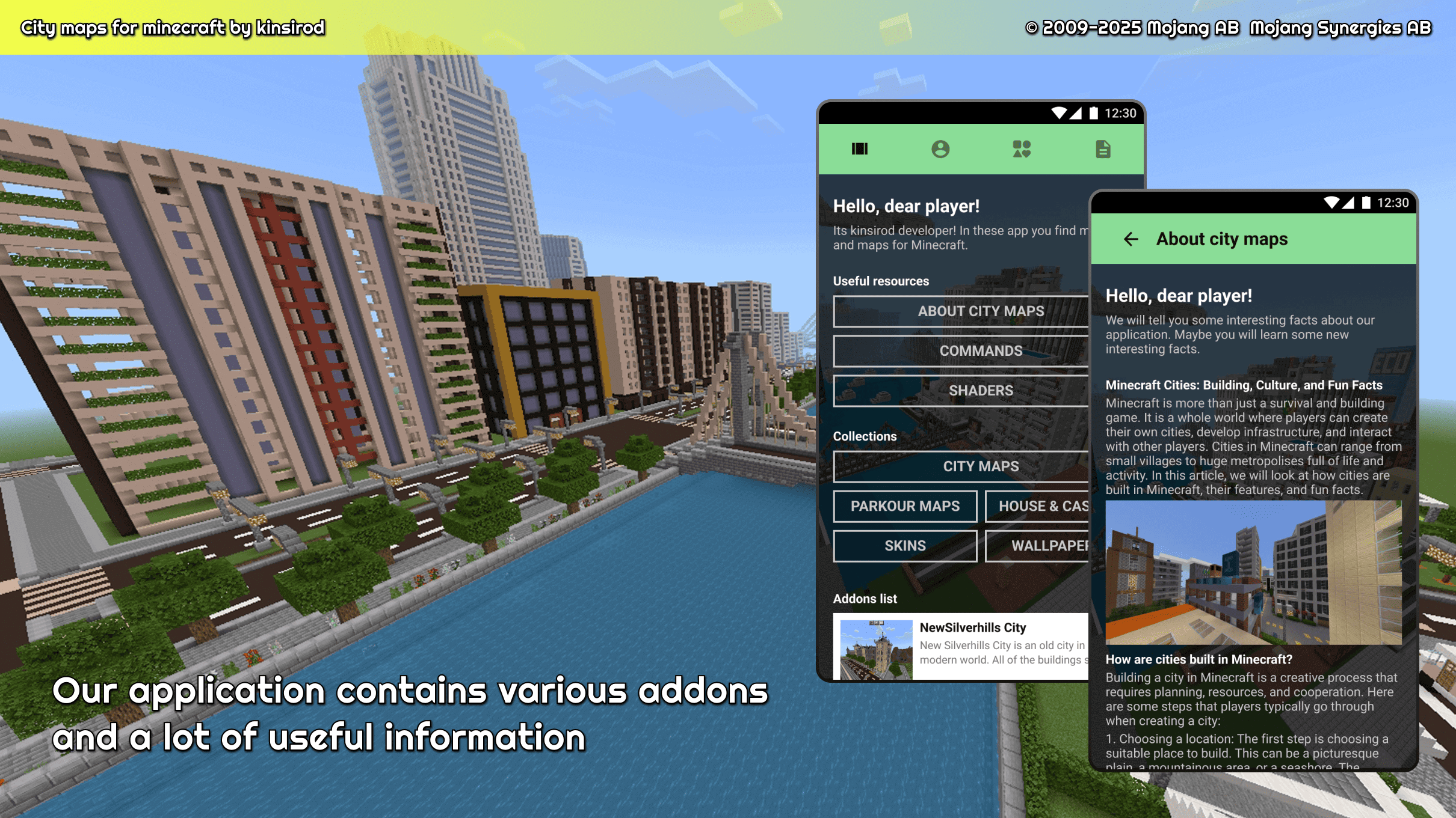اسکرین شات 1 برنامه city maps for minecraft
