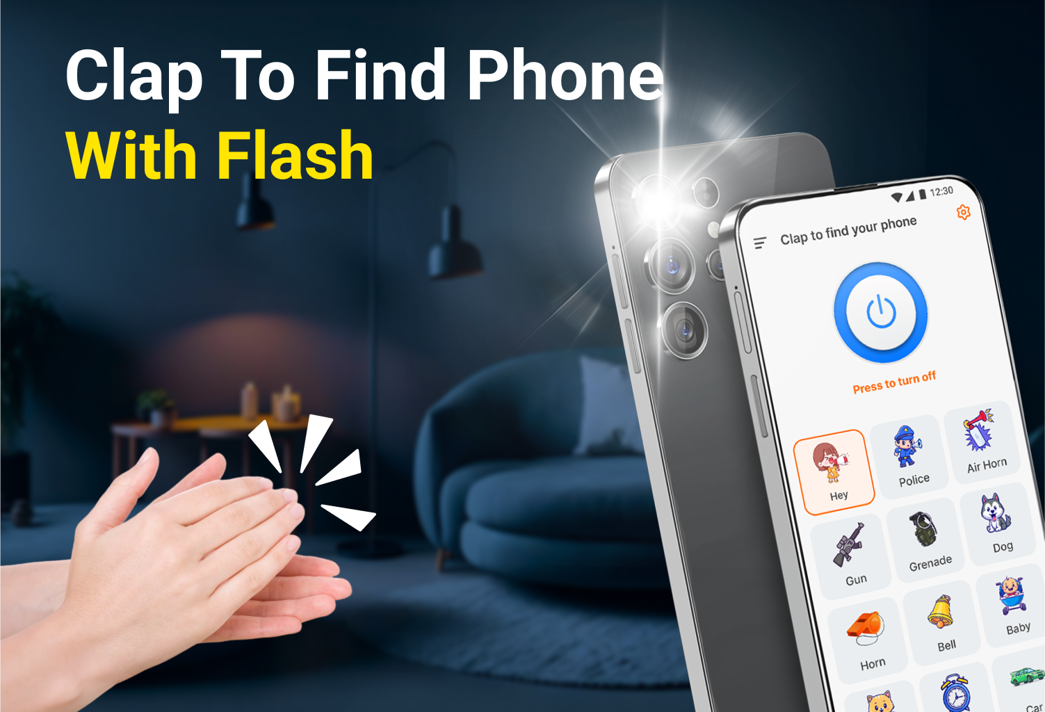 اسکرین شات 4 برنامه Find Your Phone by Clapping