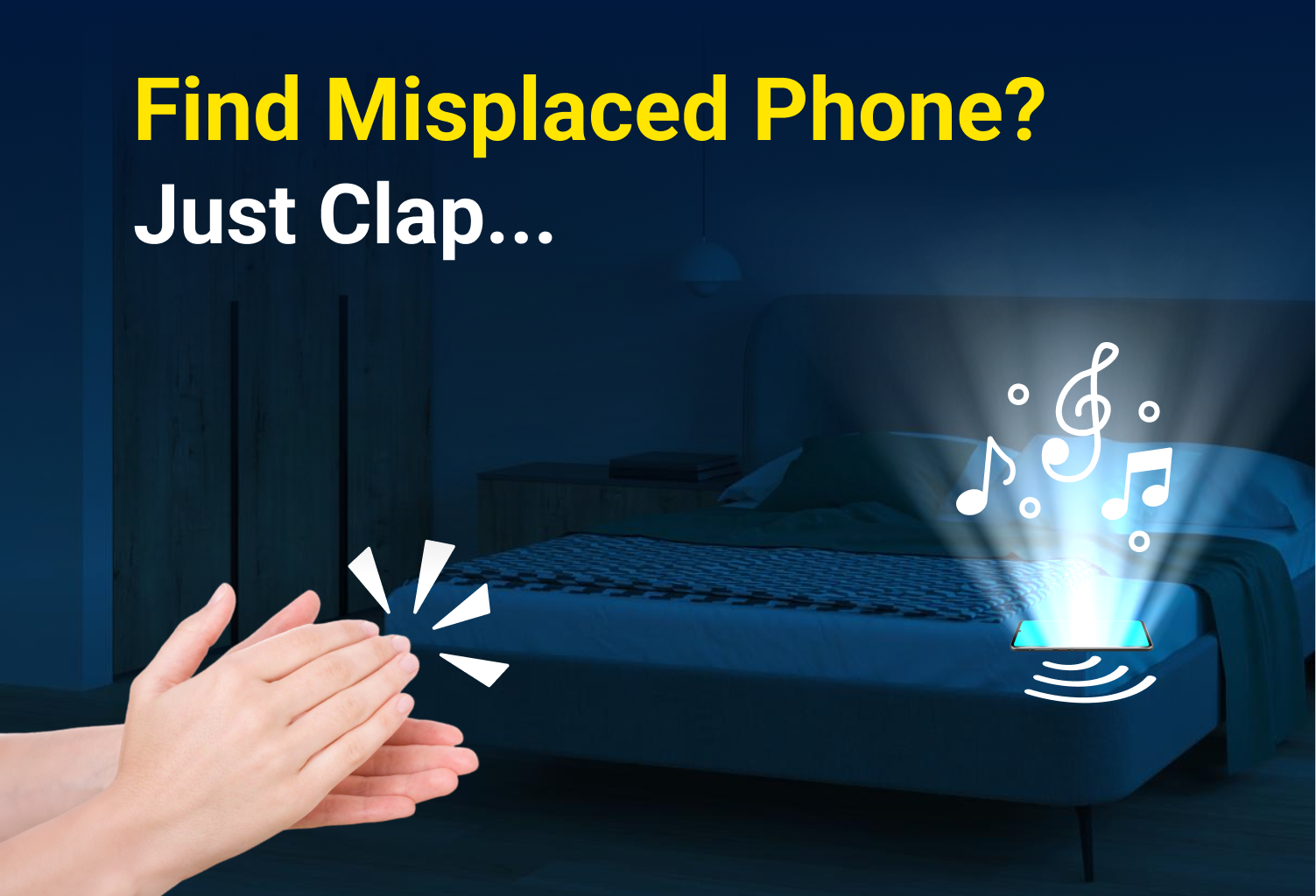 اسکرین شات 2 برنامه Find Your Phone by Clapping