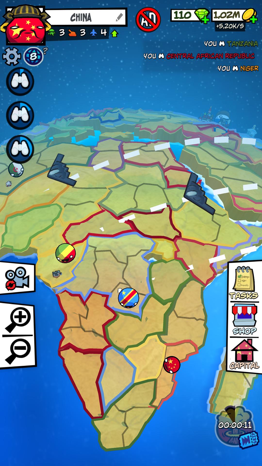 اسکرین شات 2 بازی Country Balls: World Battle