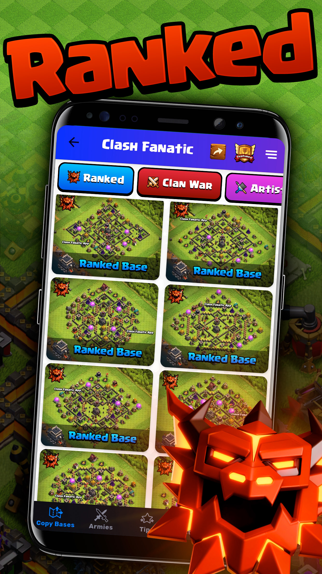 اسکرین شات 4 برنامه Fanatic App for Clash of Clans