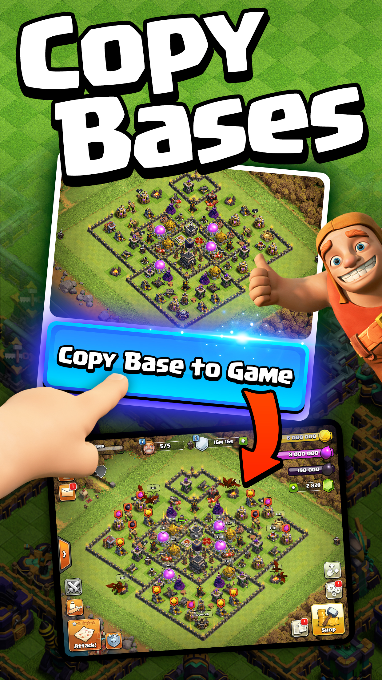 اسکرین شات 2 برنامه Fanatic App for Clash of Clans