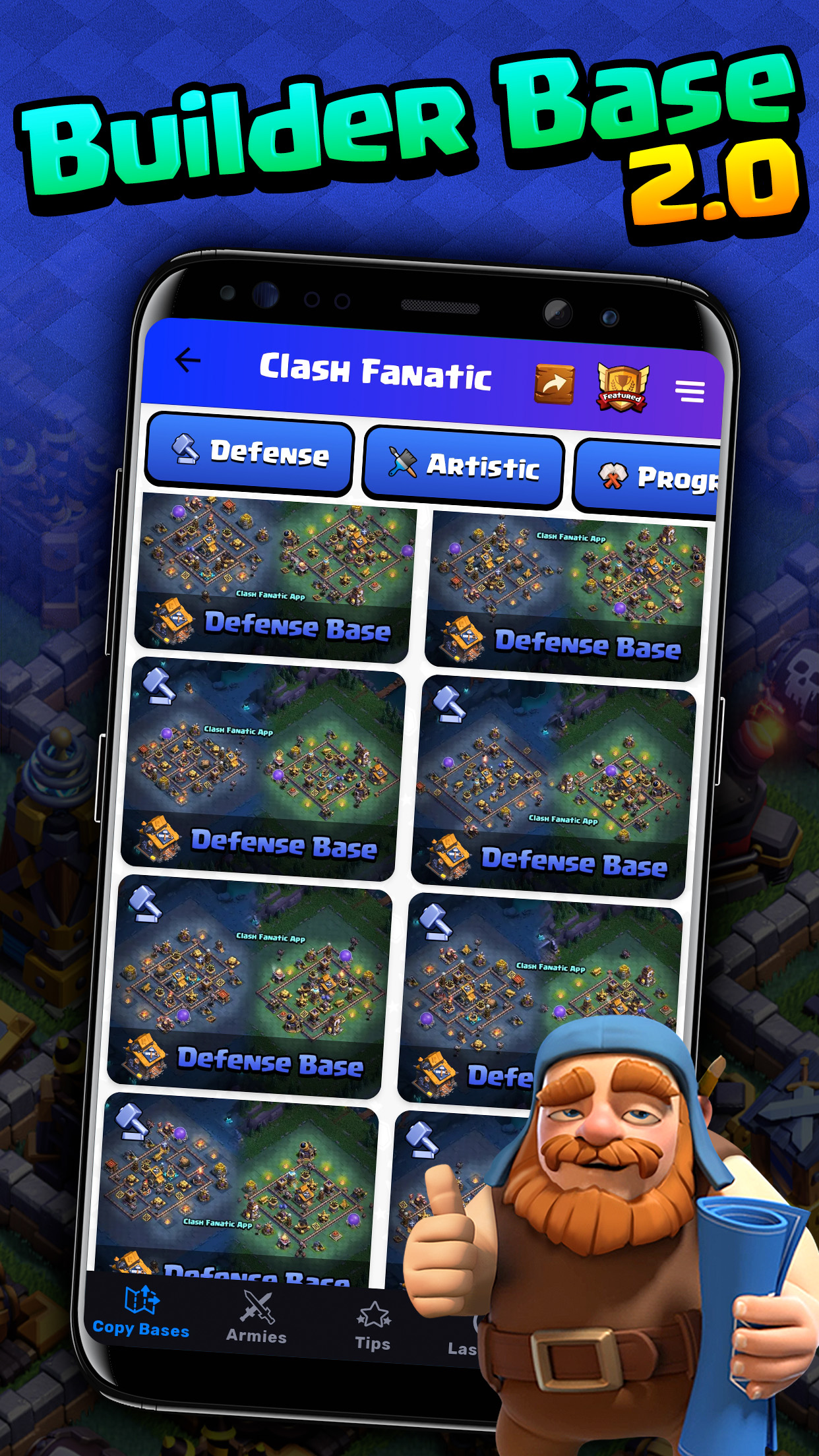 اسکرین شات 6 برنامه Fanatic App for Clash of Clans