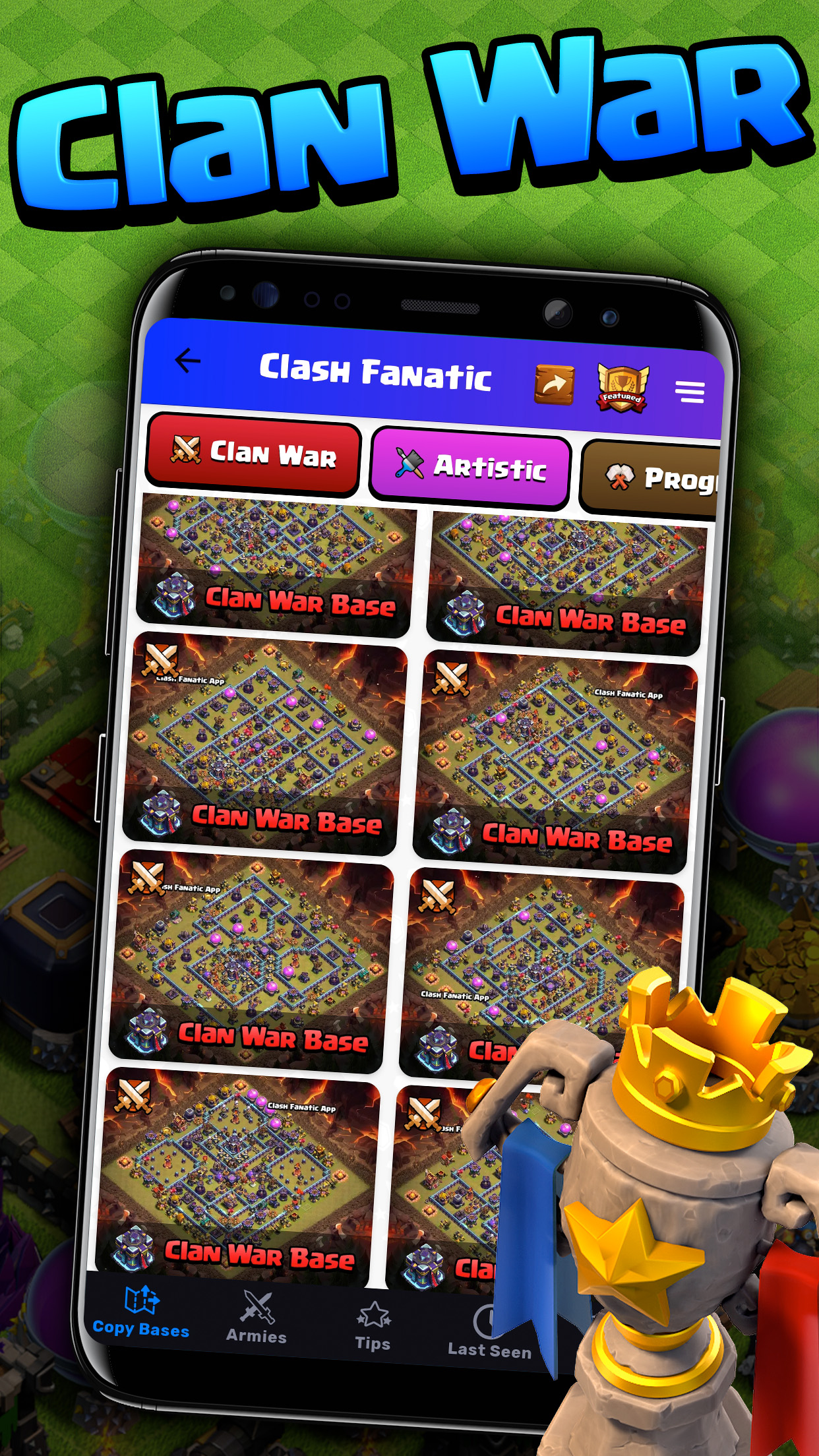 اسکرین شات 5 برنامه Fanatic App for Clash of Clans